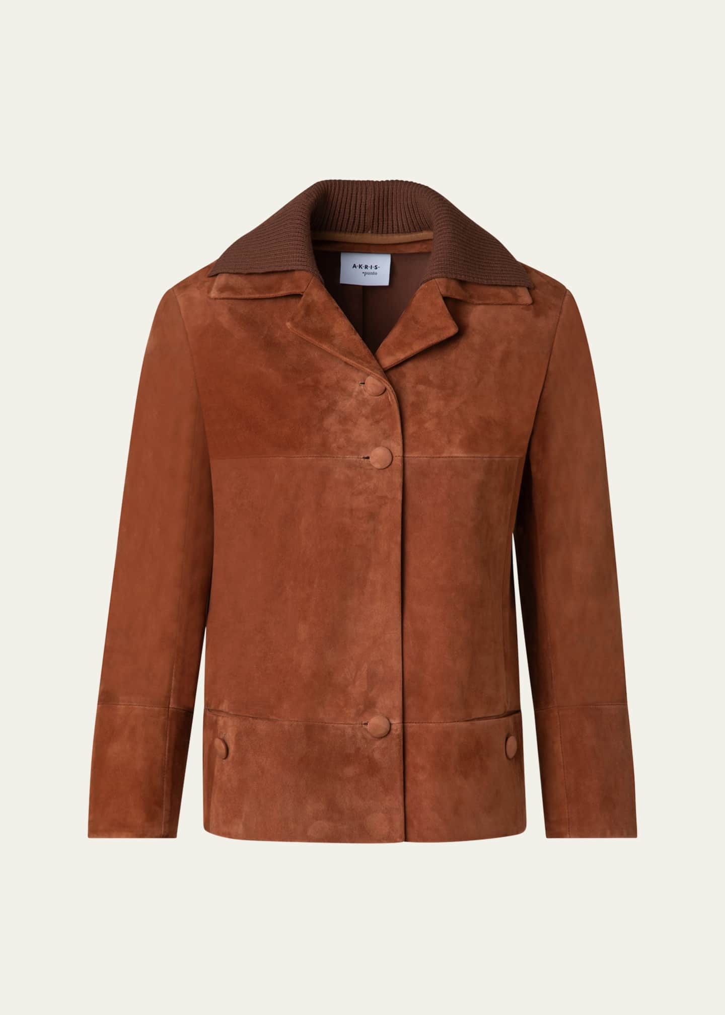 Akris punto Goat Suede Jacket Image 1 of 5