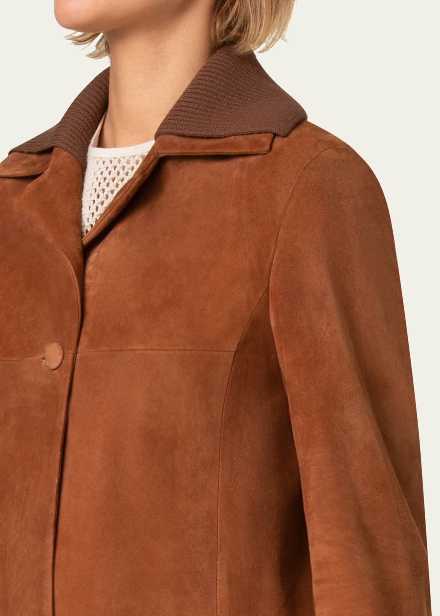 Akris punto Goat Suede Jacket Image 5 of 5