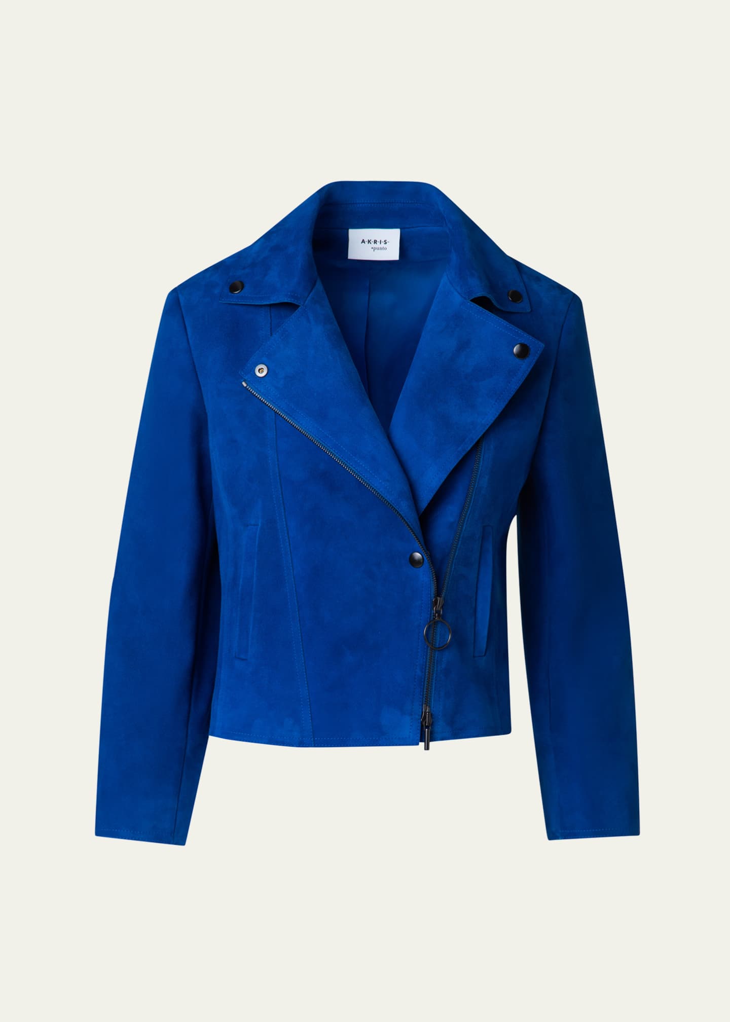 Akris punto Suede Biker Jacket Image 1 of 5