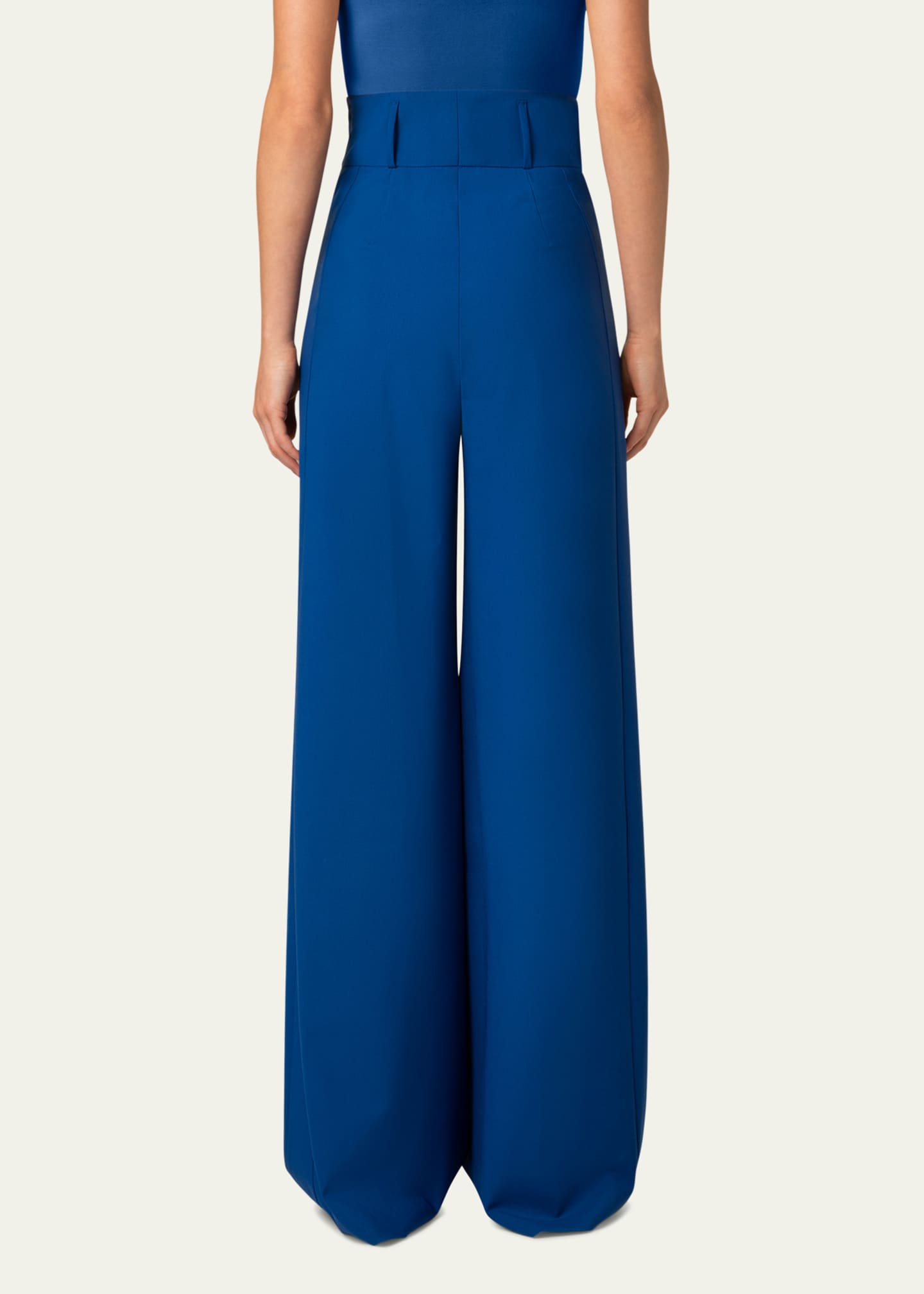 Akris punto Florina Wide Leg Cool Wool Pants Image 3 of 4