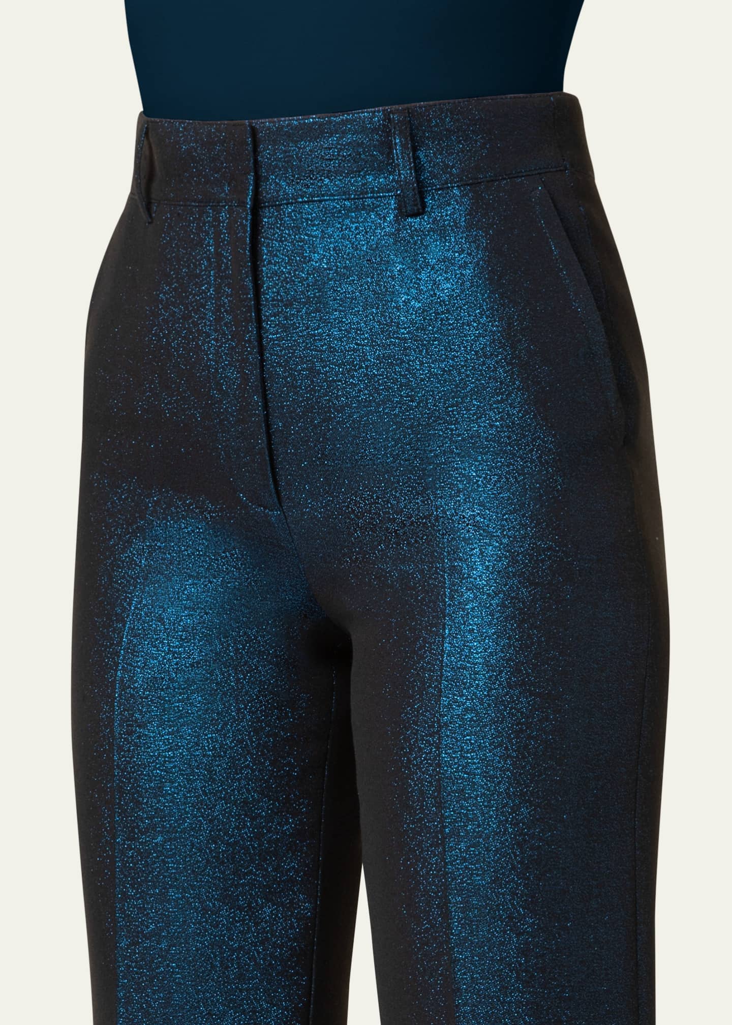 Akris punto Feryn Metallic Night Sky Tapered Pants Image 5 of 5