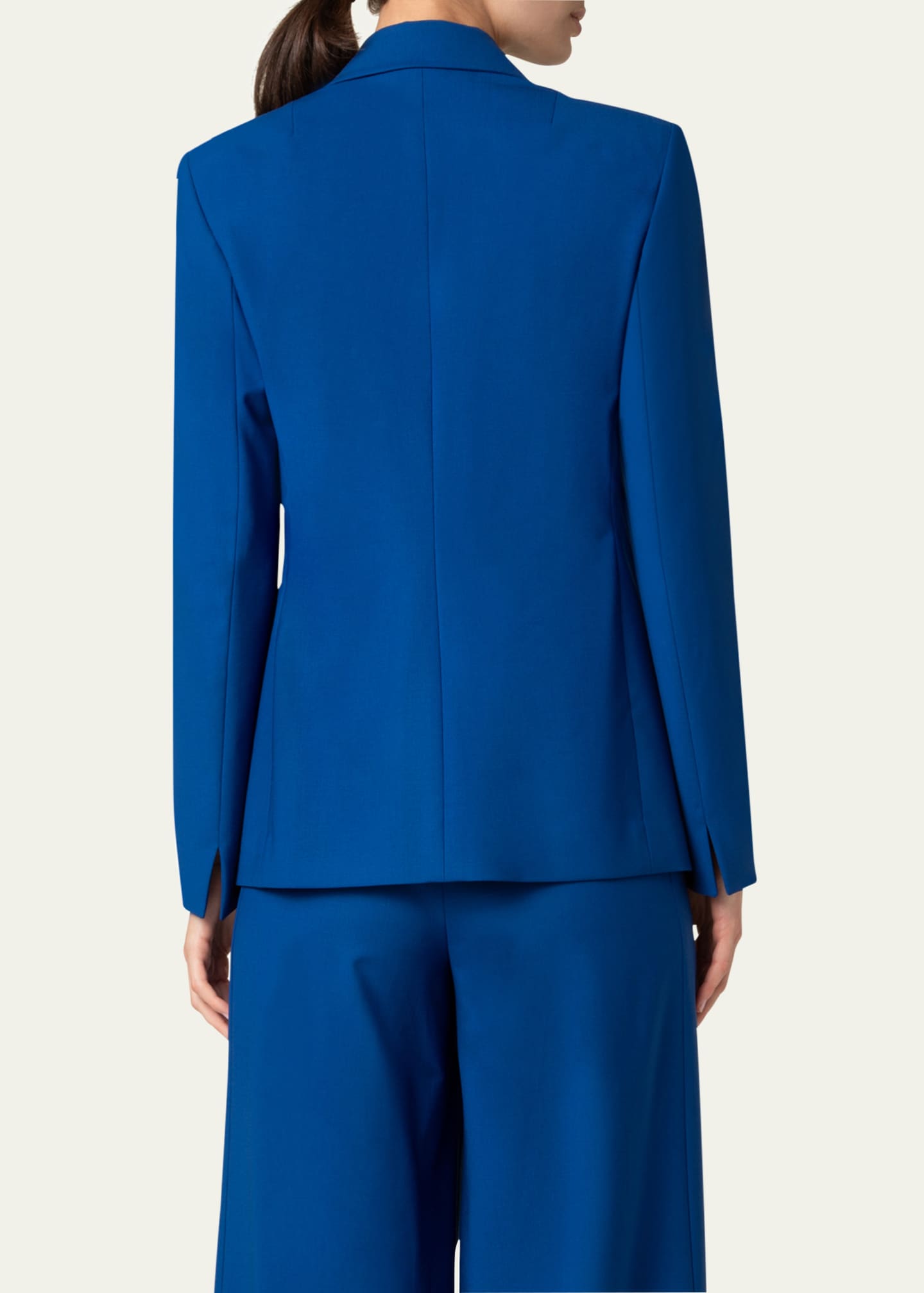 Akris punto Double-Breasted Cool Wool Jacket Image 3 of 5