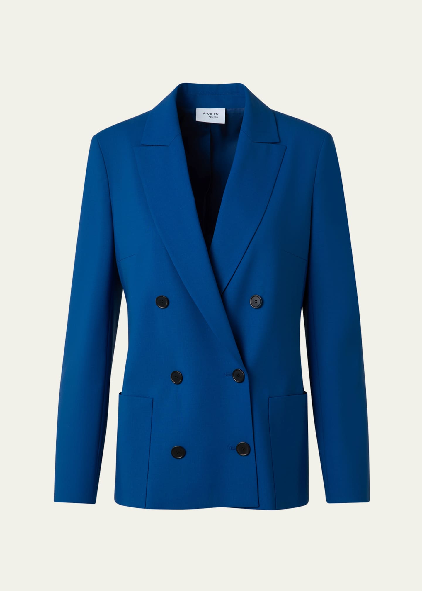 Akris punto Double-Breasted Cool Wool Jacket Image 1 of 5