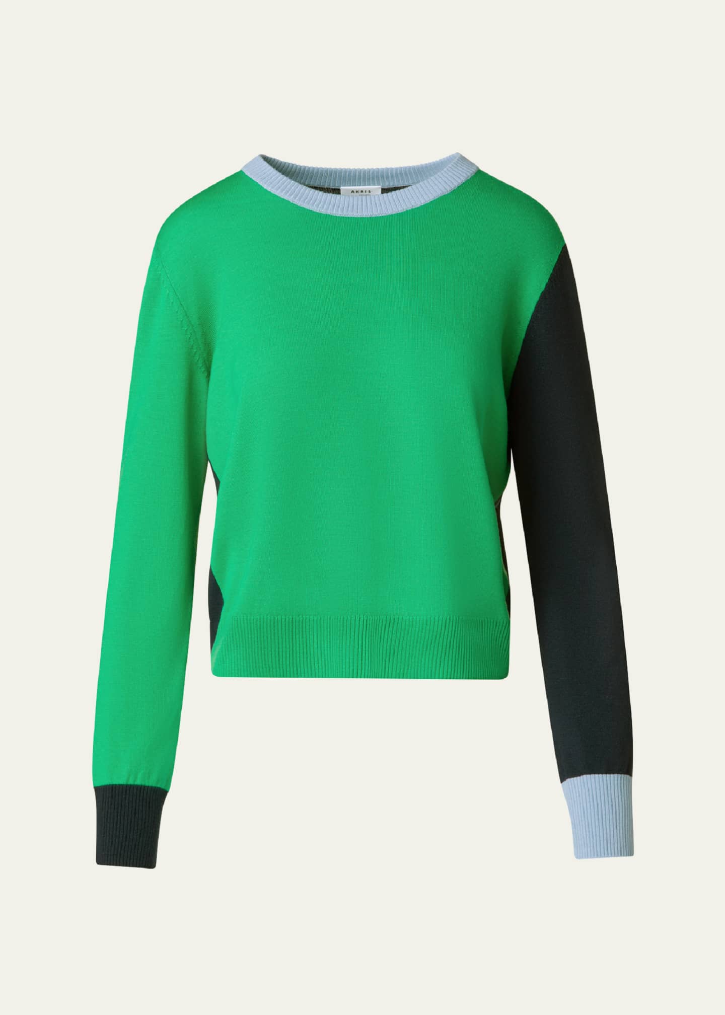 Akris punto Colorblock Wool Sweater Image 1 of 5