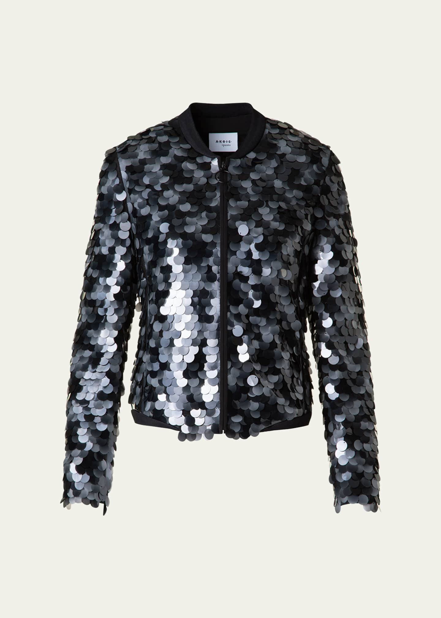 Akris punto Dot Sequined Bomber Jacket Image 1 of 5