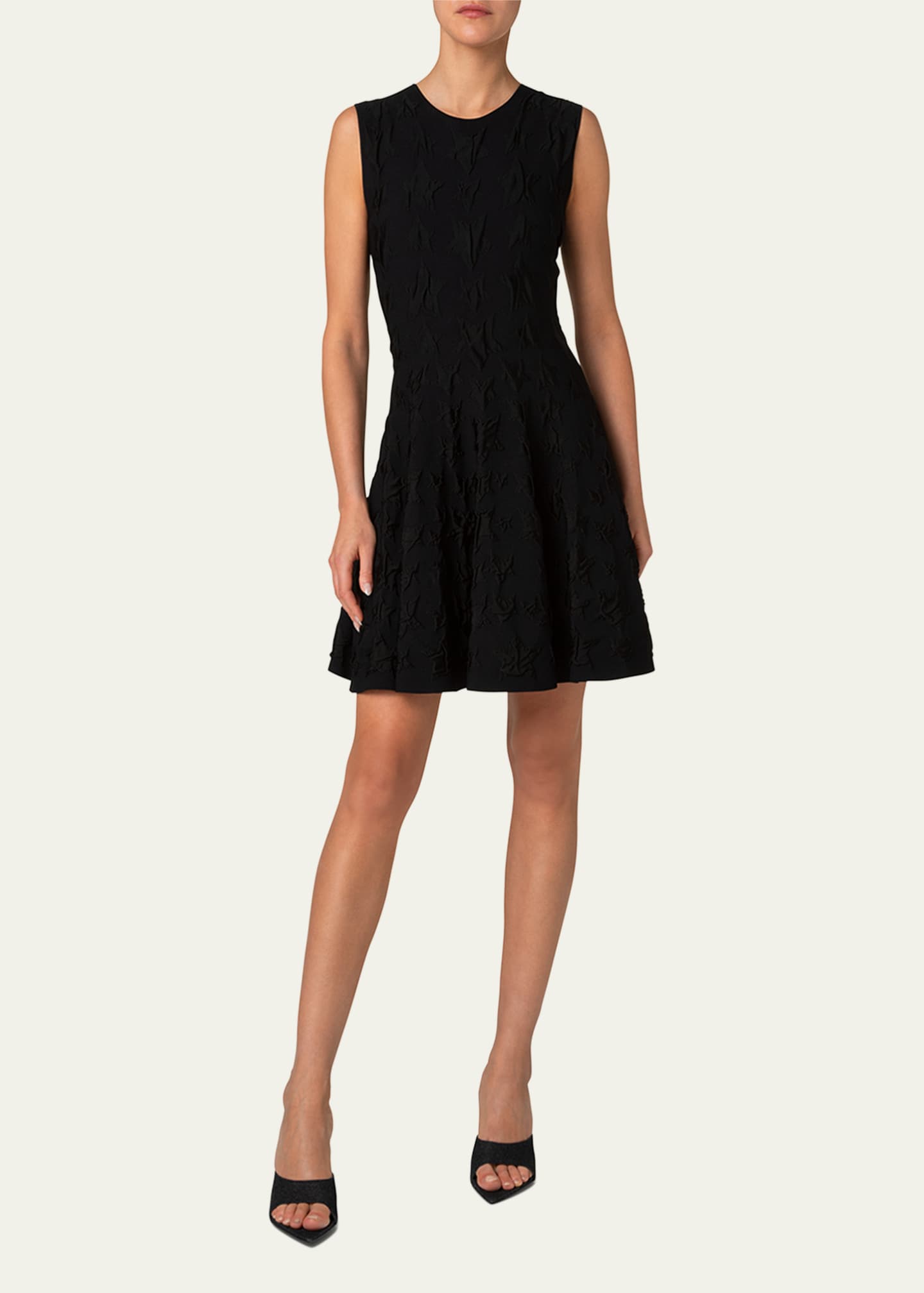 Akris punto 3D Star Jacquard Knit Mini Dress Image 2 of 5