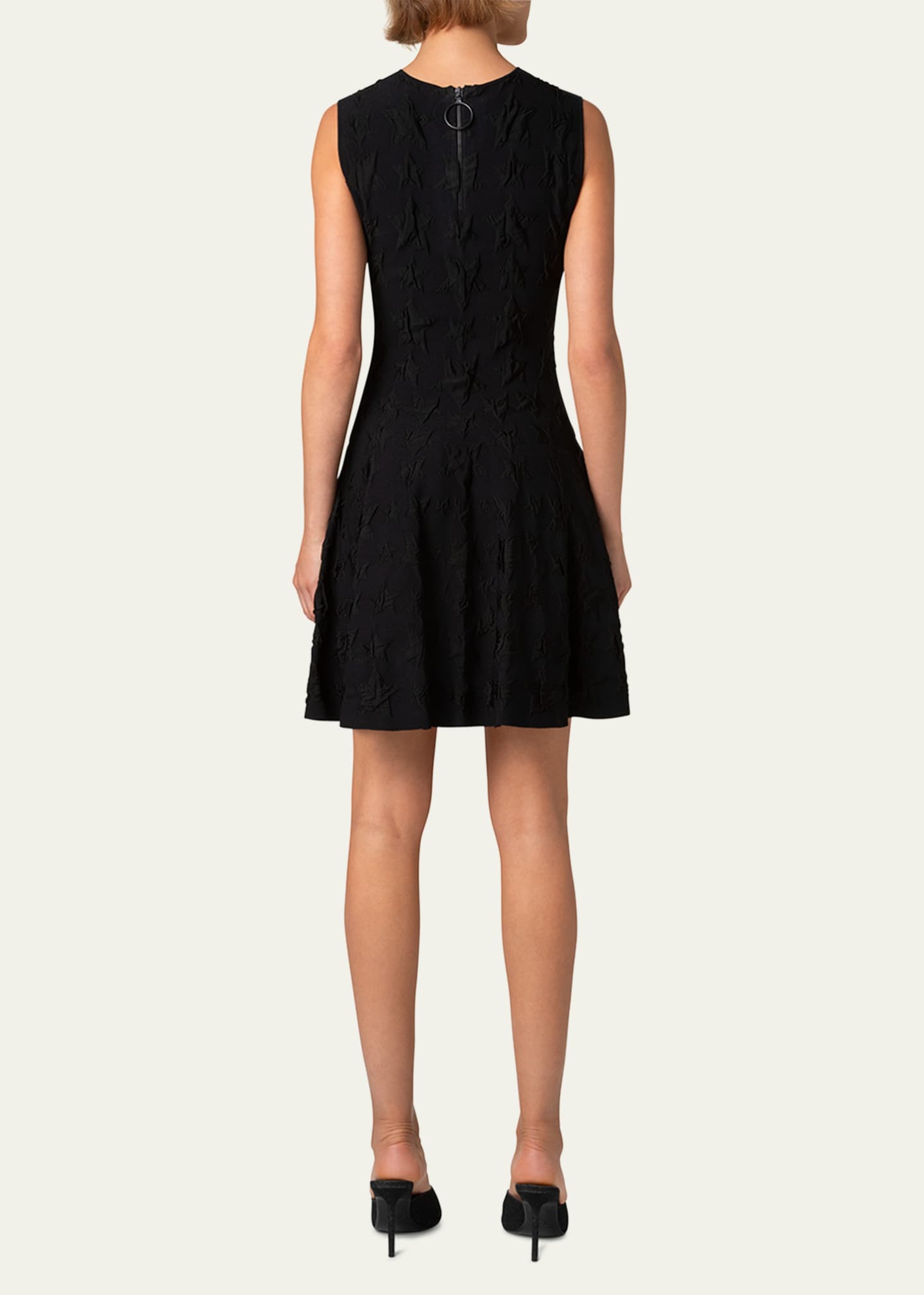Akris punto 3D Star Jacquard Knit Mini Dress Image 3 of 5