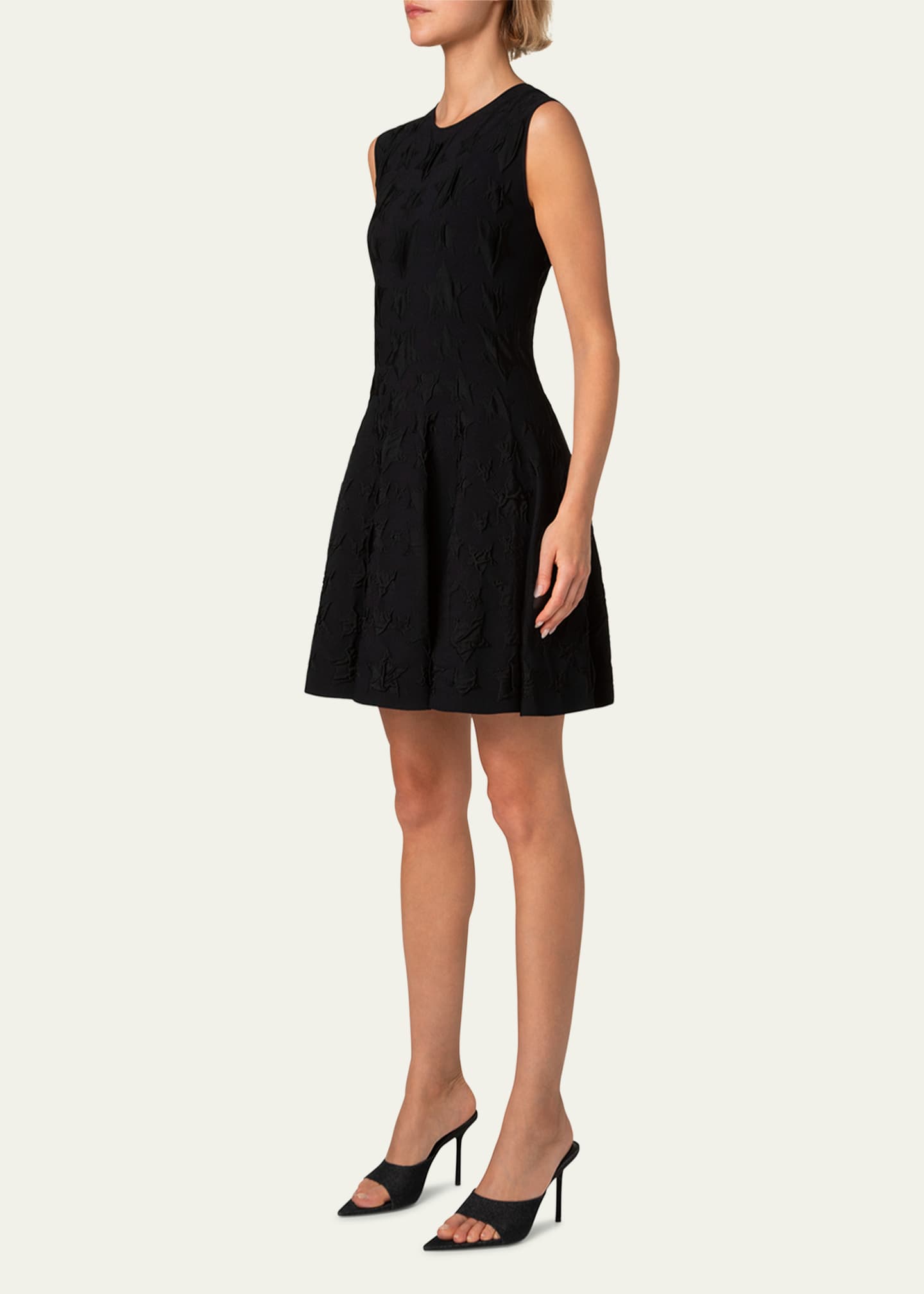 Akris punto 3D Star Jacquard Knit Mini Dress Image 4 of 5