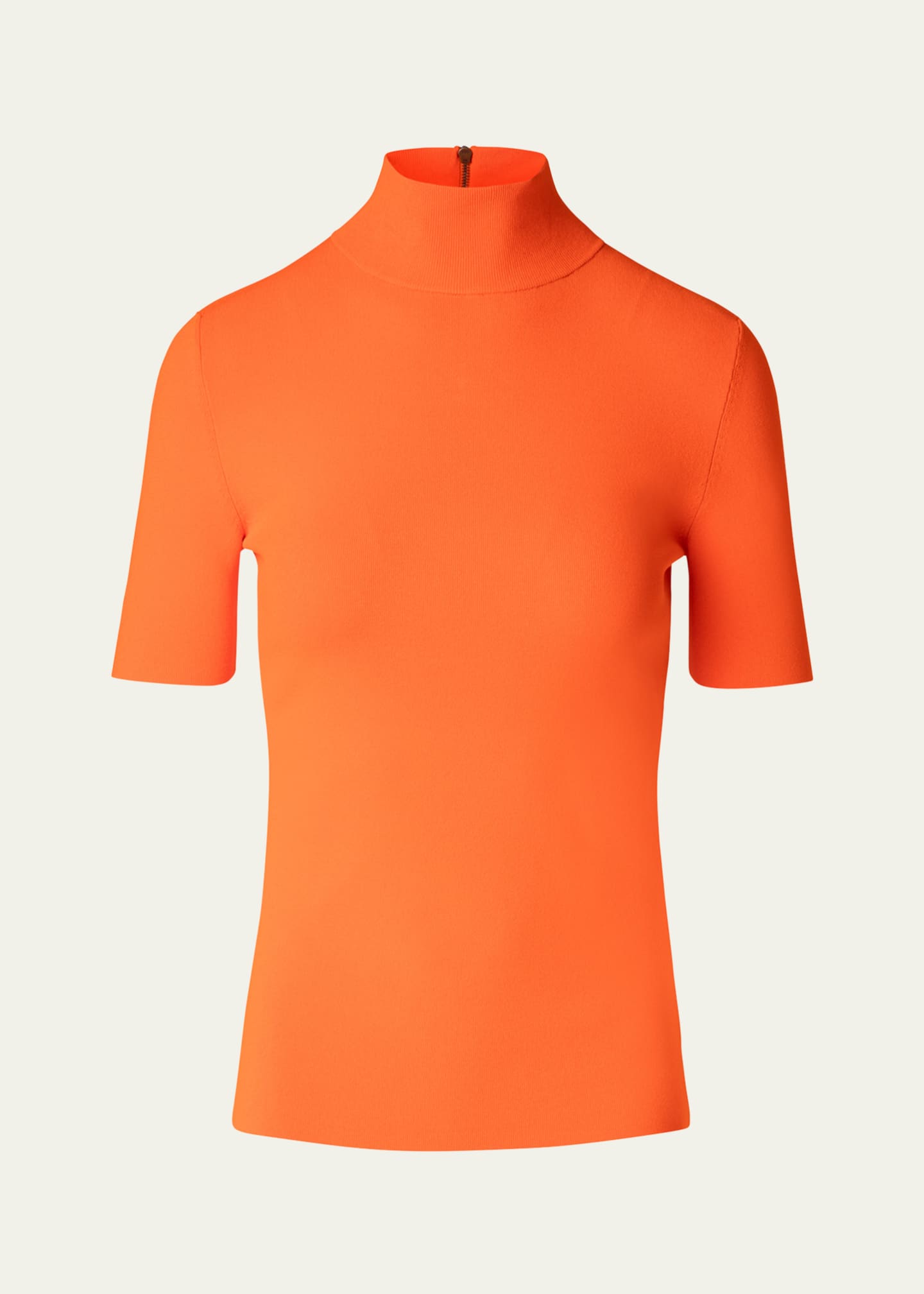 Akris punto Fitted Knit Viscose-Blend Sweater Image 1 of 5