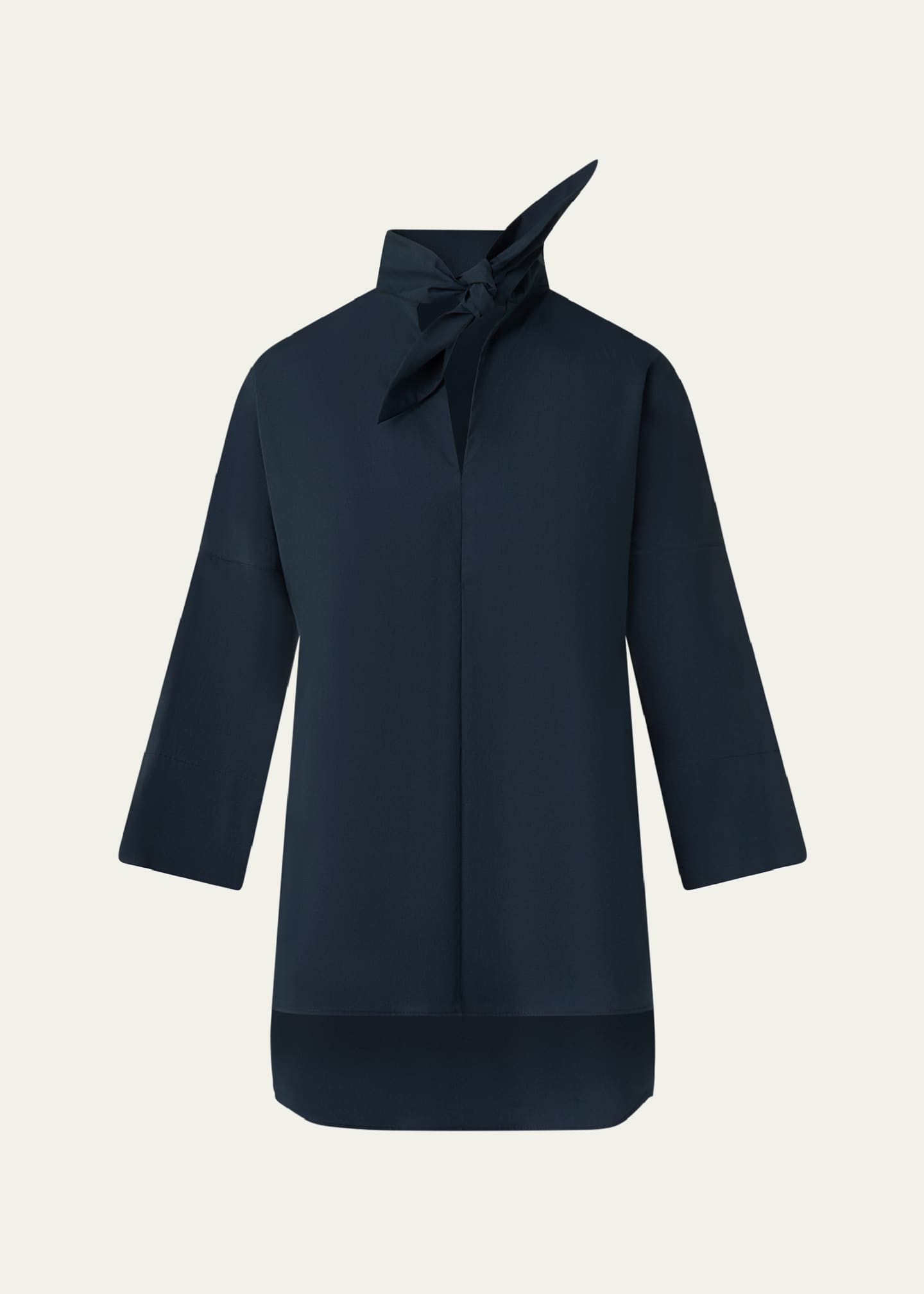 Akris punto Marine Knot Poplin Tunic Blouse Image 1 of 5
