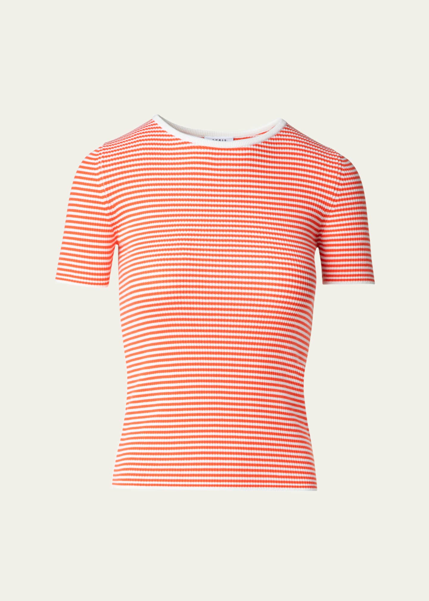 Akris punto Sailor Stripe Ribbed Wool T-Shirt Image 1 of 5