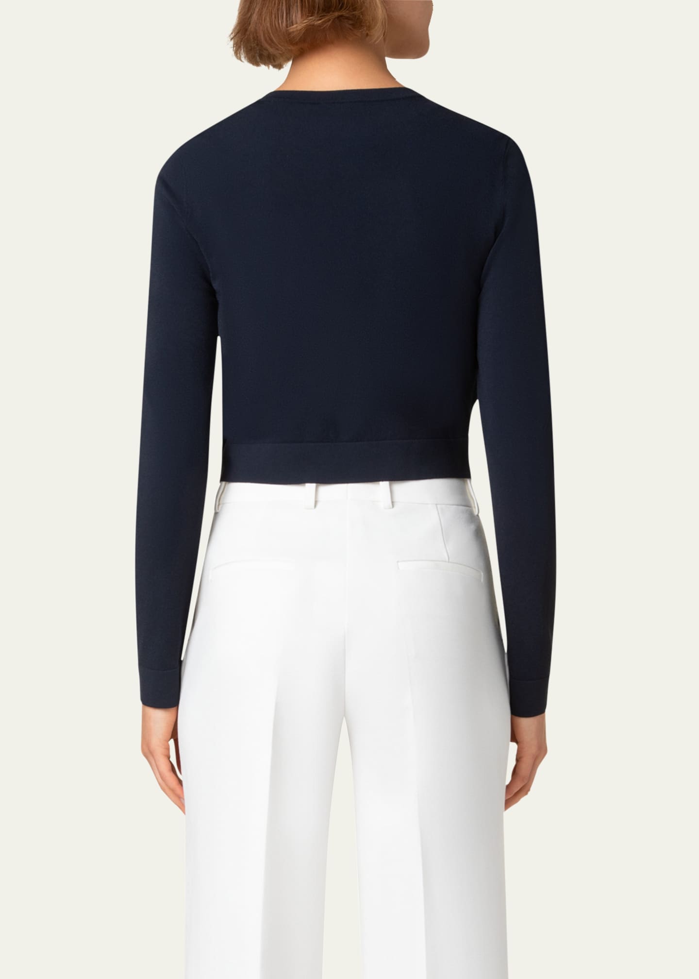 Akris punto Fitted Knit Cardigan Image 3 of 5