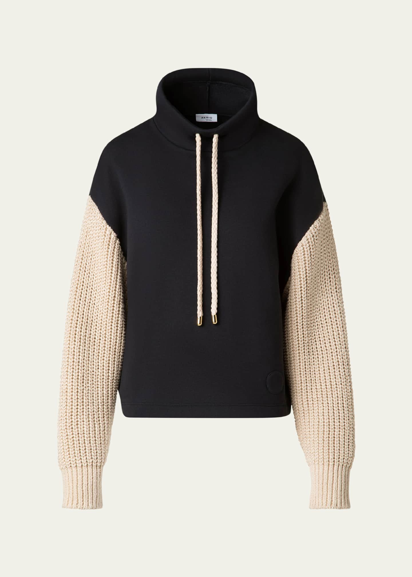 Akris punto Mixed-Media Chunky Knit Sweater Image 1 of 5