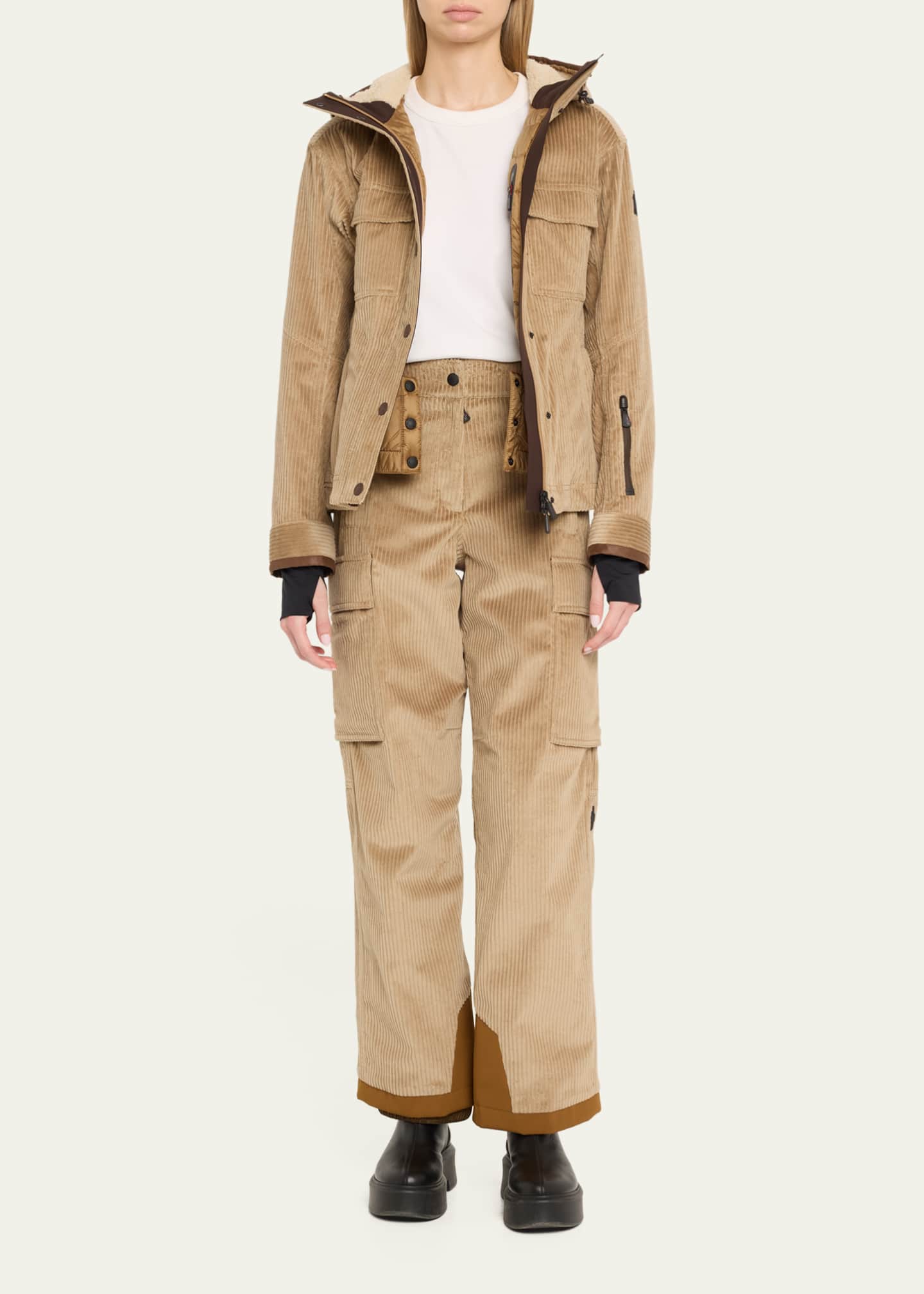 Moncler Padded Technical Corduroy Ski Pants - Bergdorf Goodman Moncler Padded Technical Corduroy Ski Pants - Bergdorf Goodman
