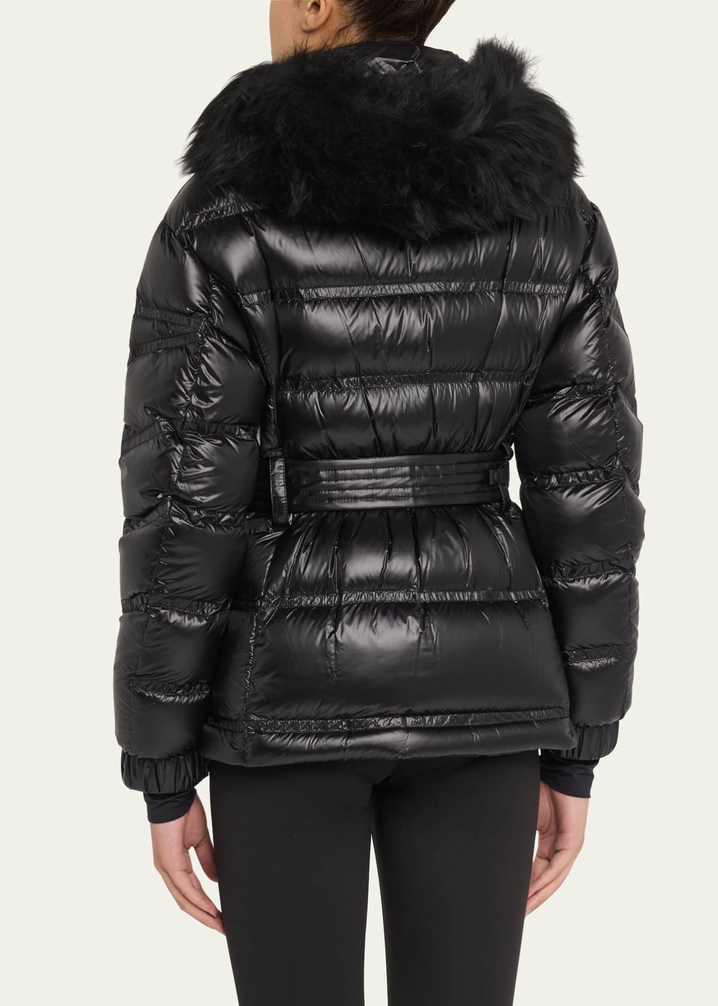 【MONCLER】Bernisダウンスキージャケット Moncler Bernis Down Ski Jacket with Detachable Shearling