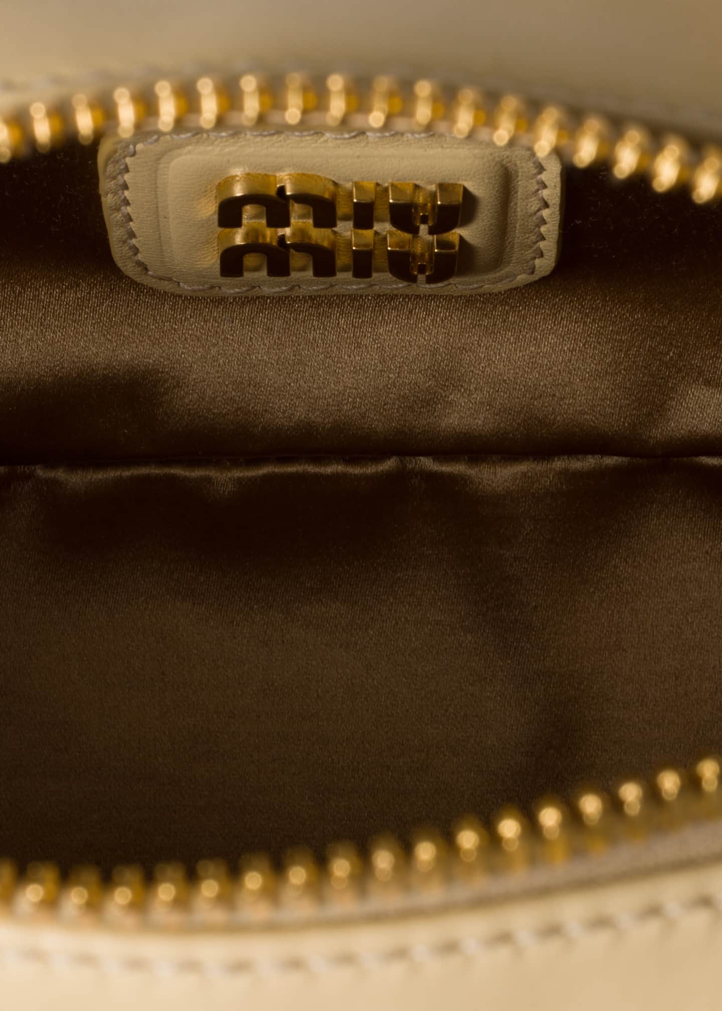 Miu Miu Zip Quilted Leather Top-Handle Bag Image 4 of 5