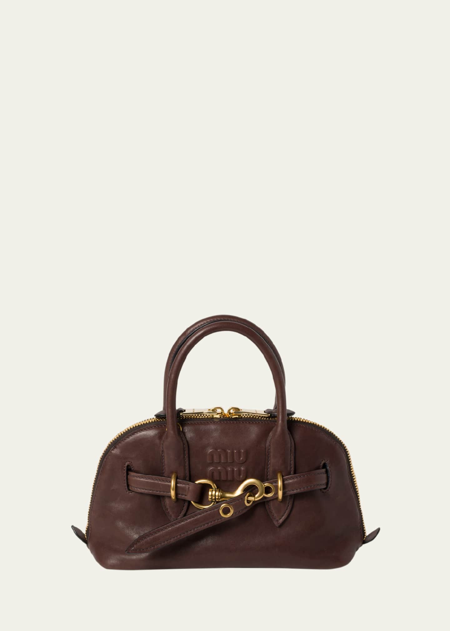 Miu Miu Aventure Medium Nappa Leather Top-Handle Bag Image 1 of 5