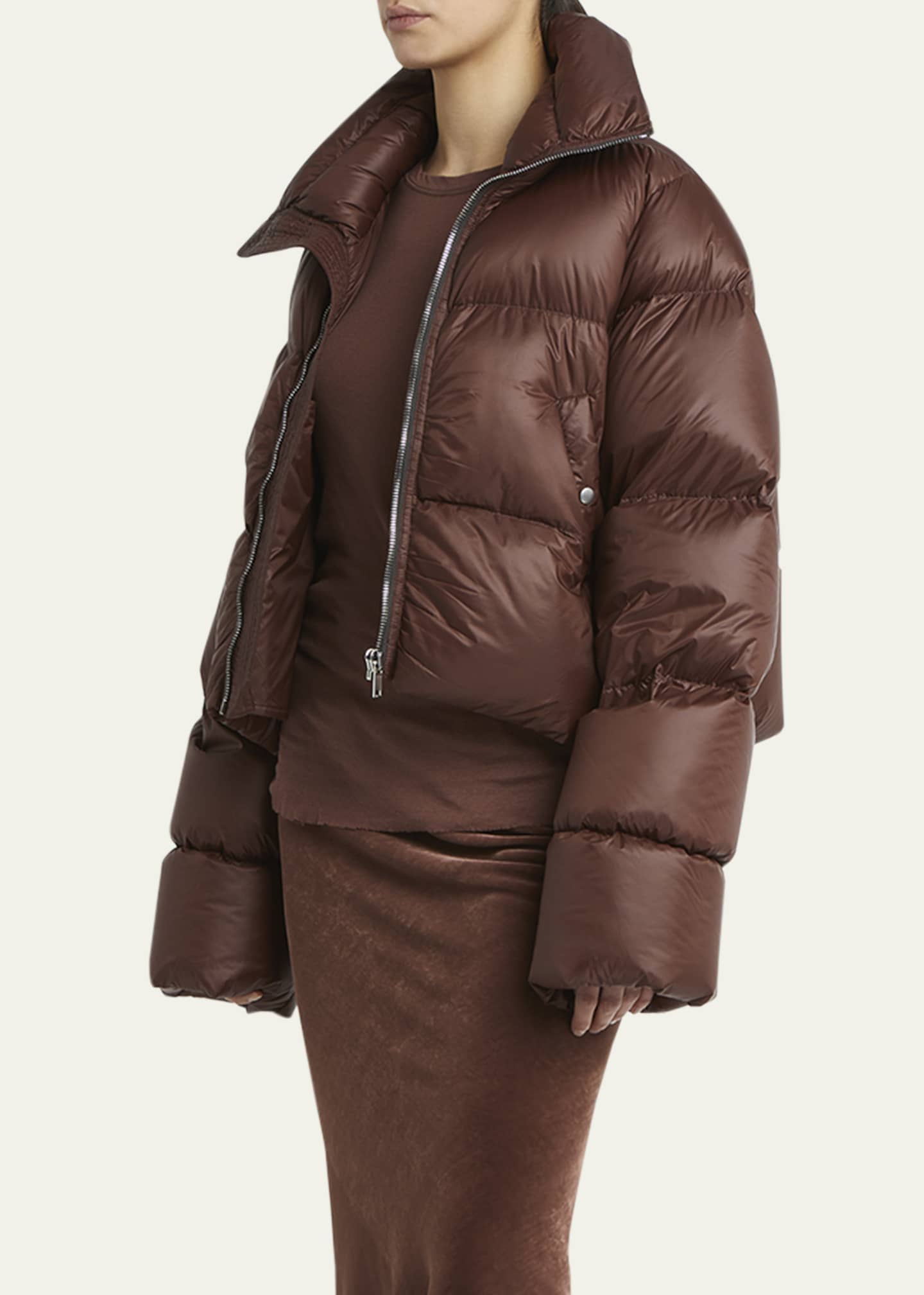 Rick owens funnel neck puffer outlet