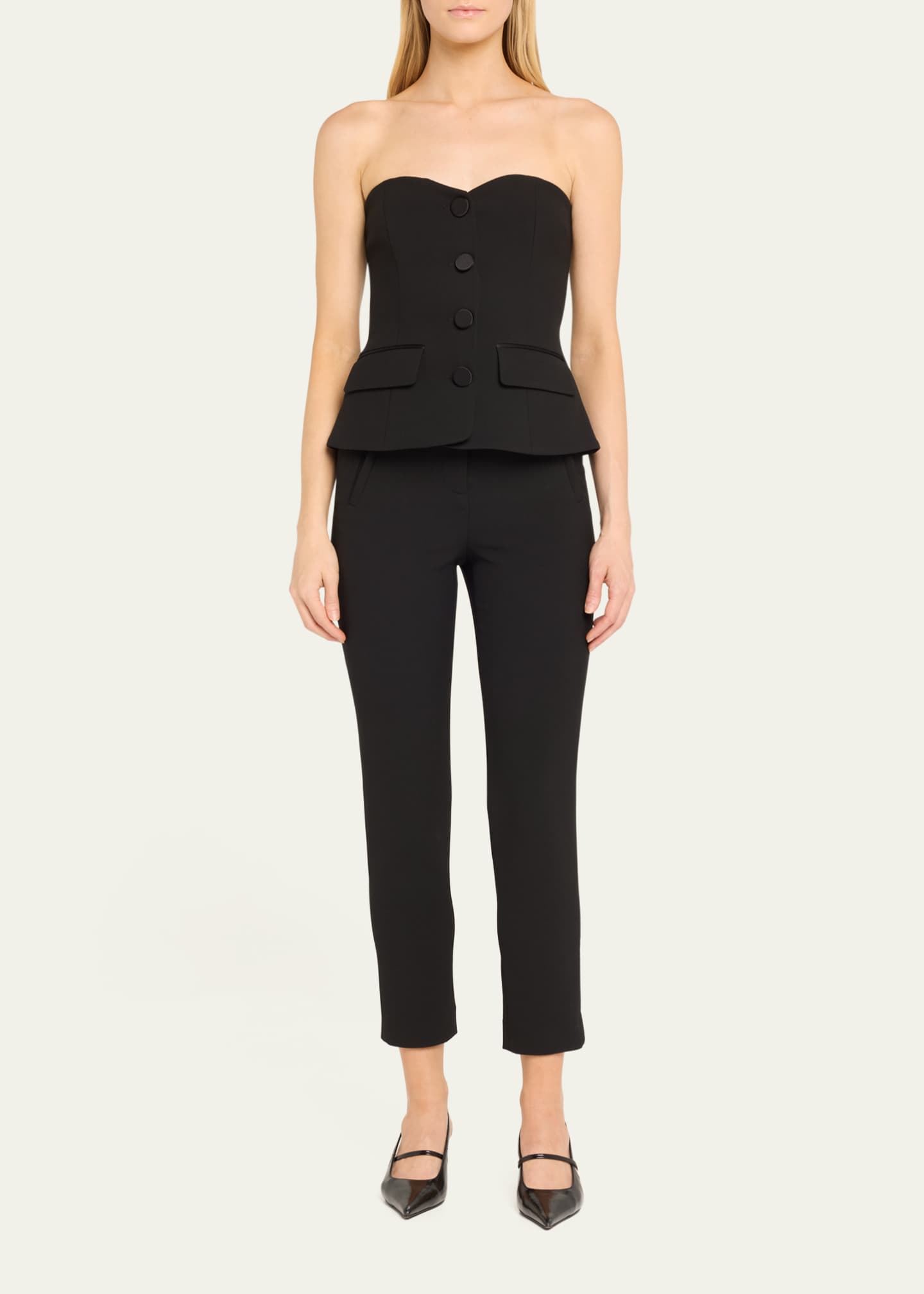 Veronica Beard Stila Straight Ankle Pants Image 2 of 5