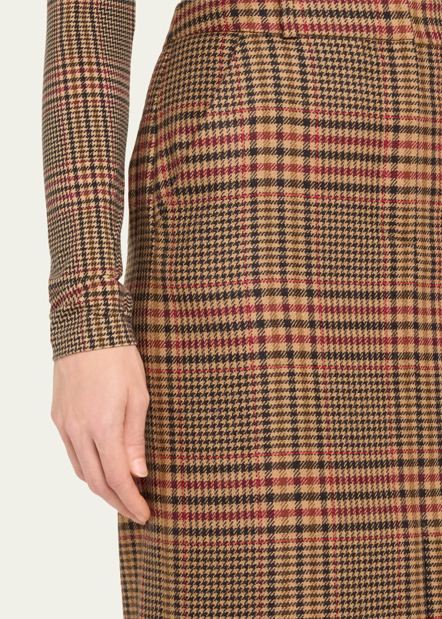 Veronica Beard Maxine Plaid Maxi Skirt Image 5 of 5