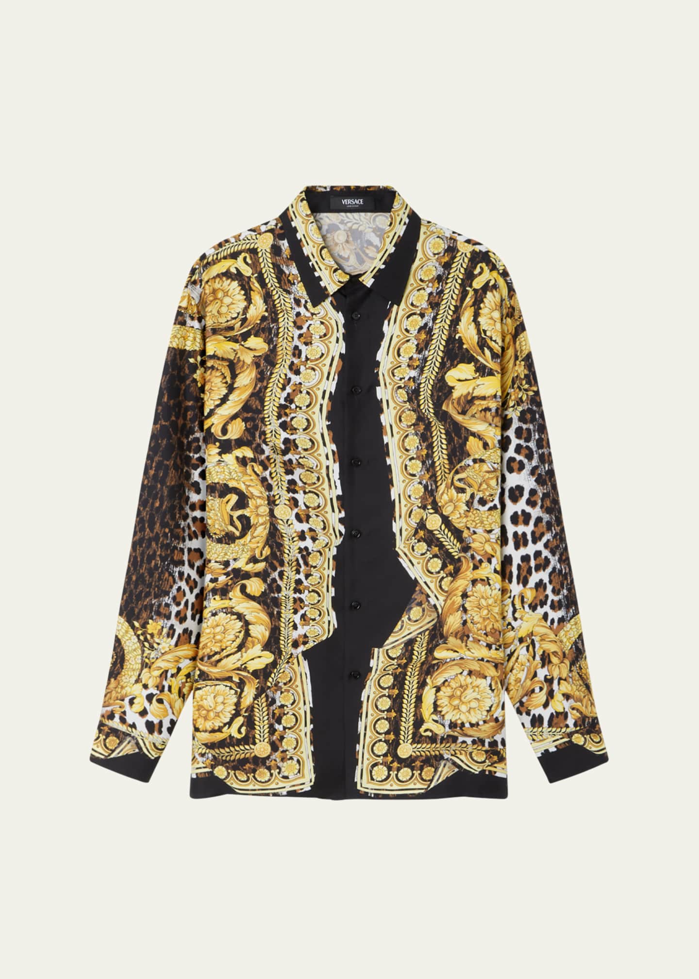 Versace leopard shirt top