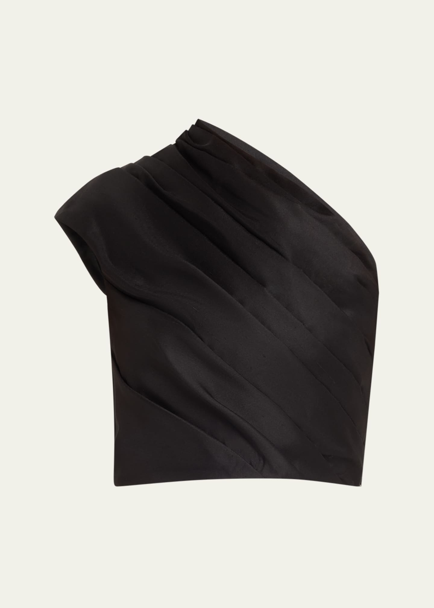 Heirlome Frida Draped One-Shoulder Silk Blouse Image 1 of 5