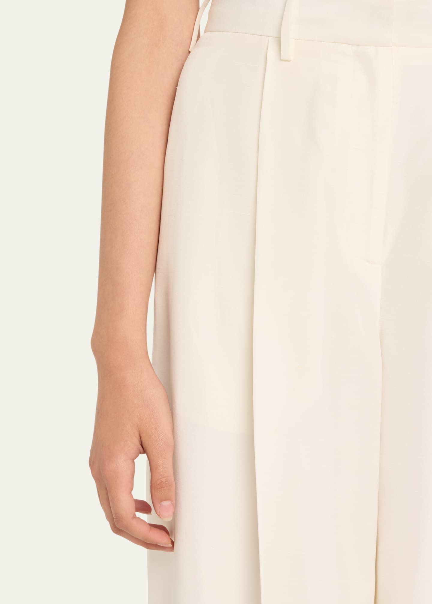 Heirlome Laurie Pintuck Wide Leg Silk Trousers Image 5 of 5
