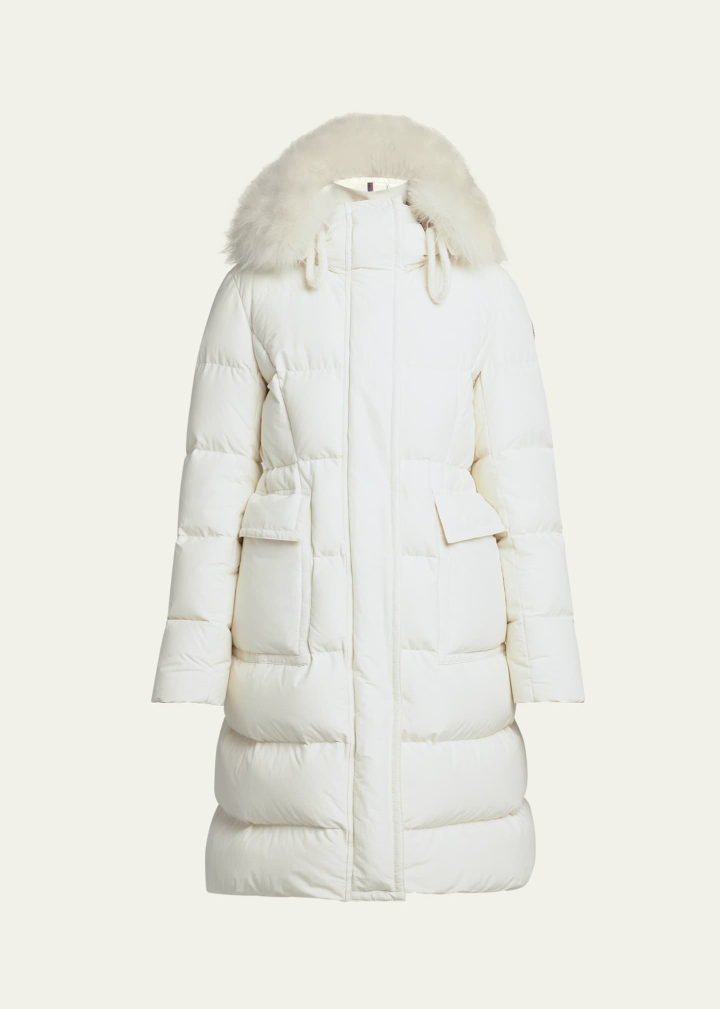 Moncler Blain Long Hooded Puffer Coat