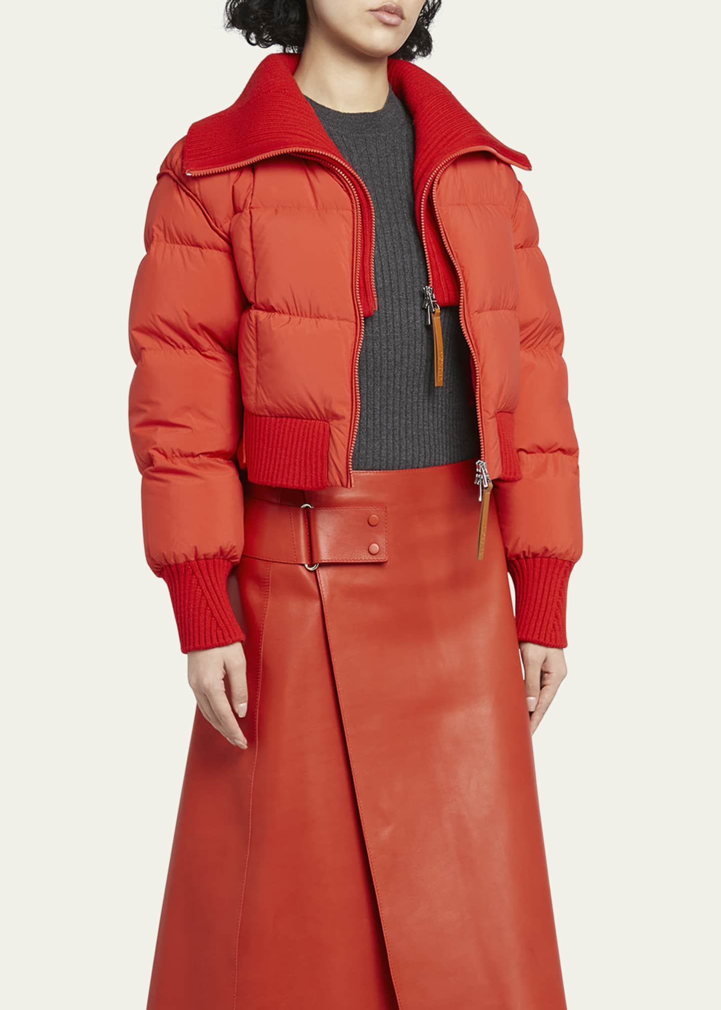 Moncler puffer bomber jacket top