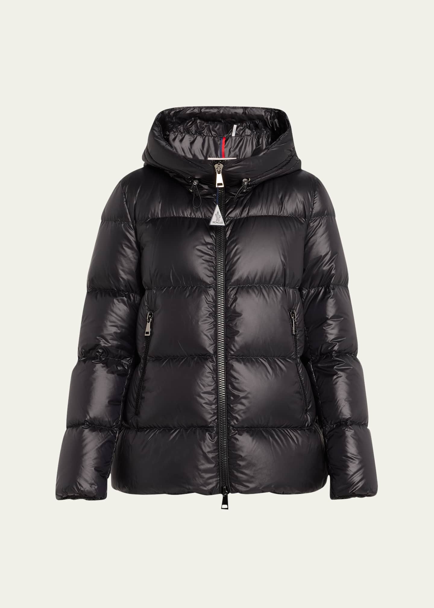 Moncler Seritte A-Line Short Down Jacket Image 1 of 5