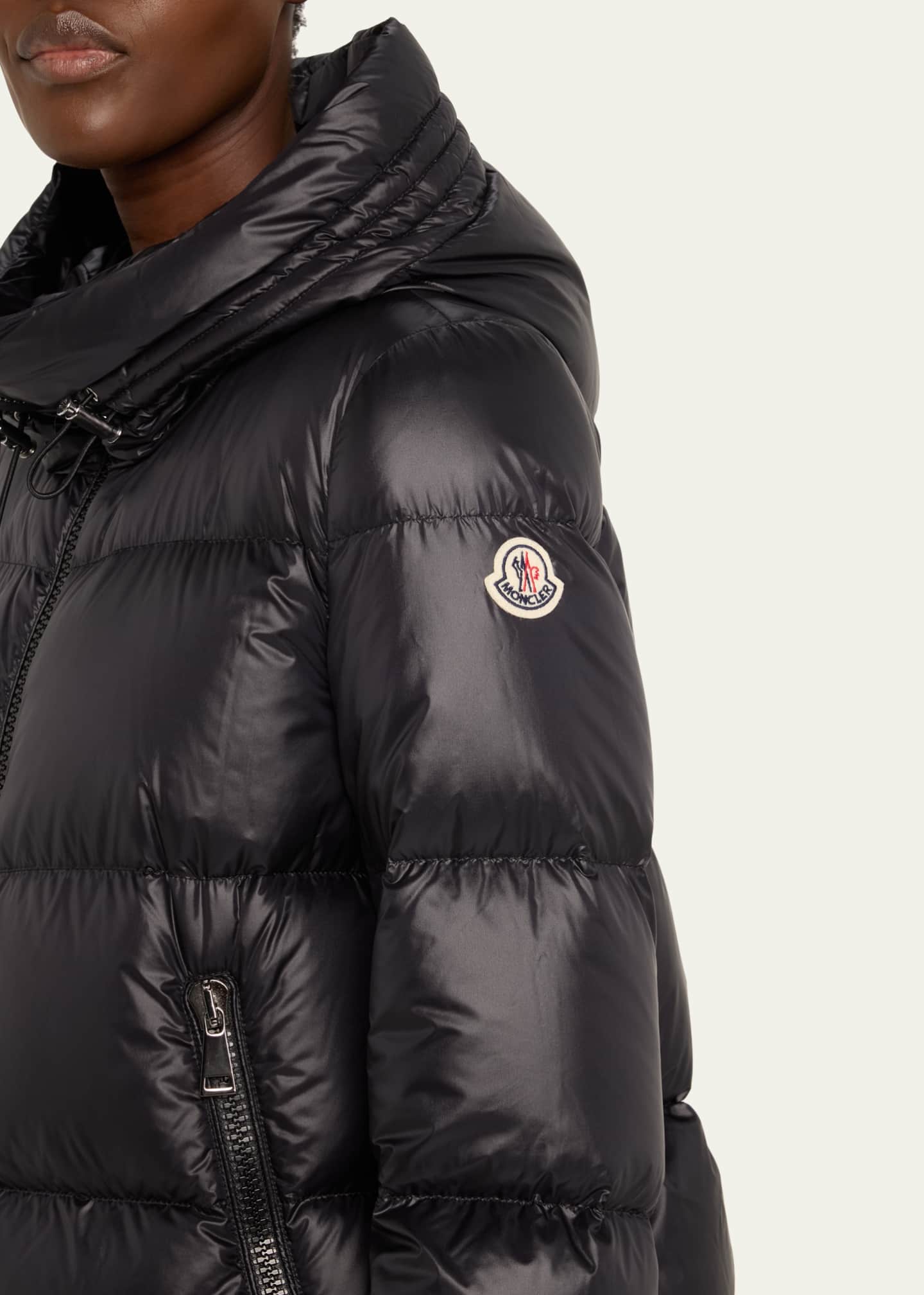 Moncler Seritte A-Line Short Down Jacket Image 5 of 5