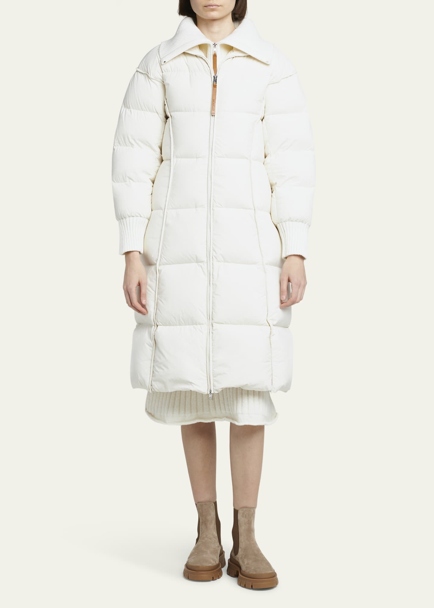 Moncler Brerelle Long Puffer Coat Image 2 of 5