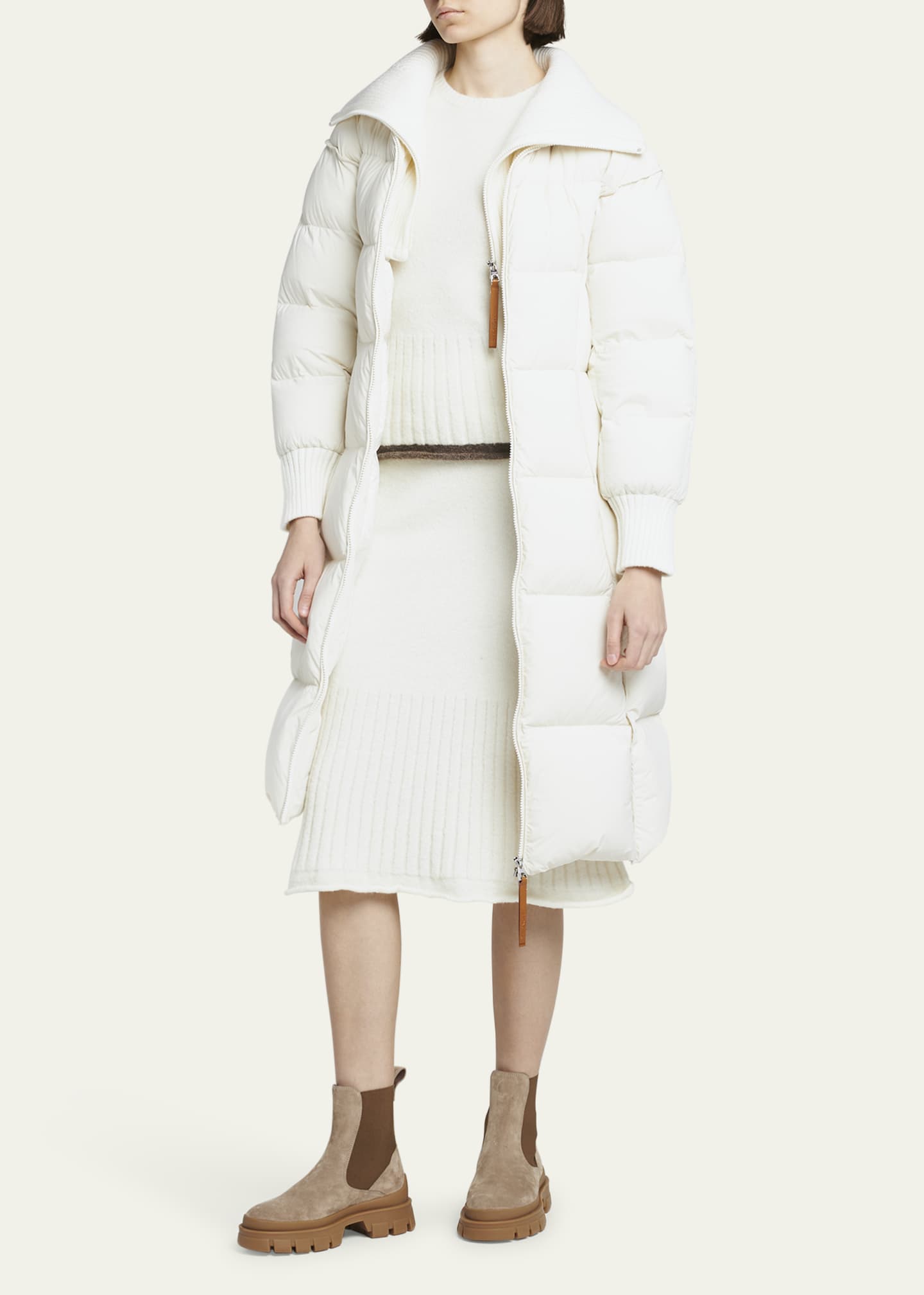 Moncler Brerelle Long Puffer Coat Image 4 of 5