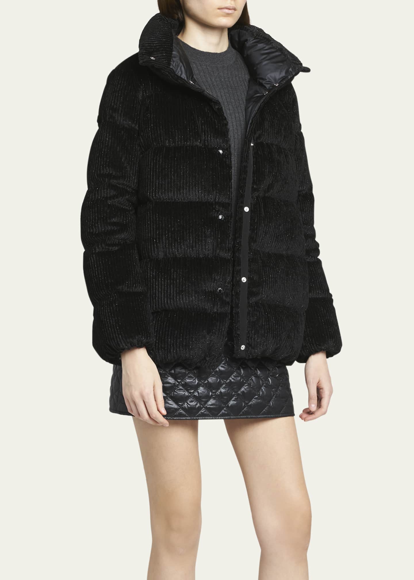 Moncler velvet coat hot sale
