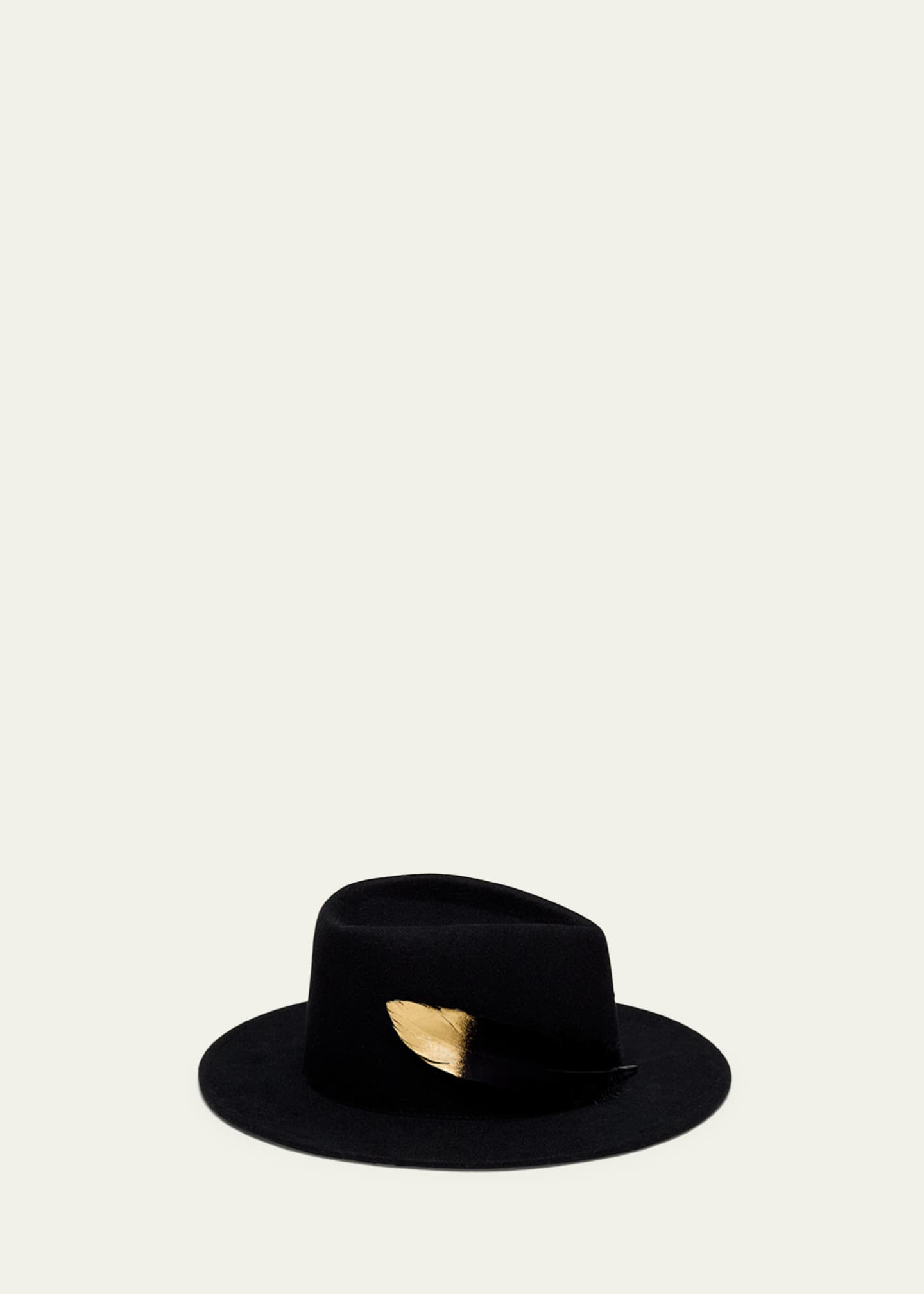 Eugenia Kim Blaine Feather Trim Wool Fedora Image 2 of 2