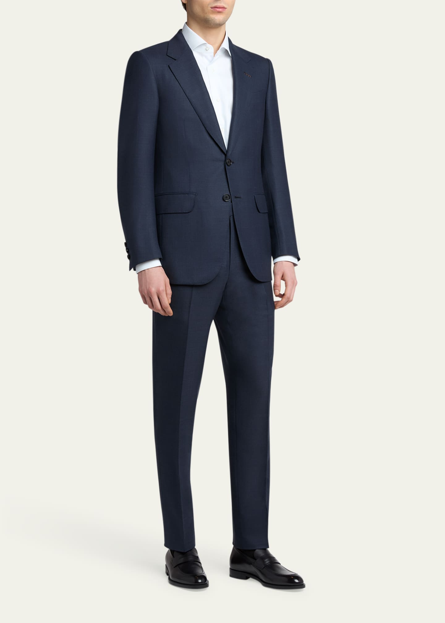 ZEGNA Men's Calfskin Penny Loafers Image 3 of 6