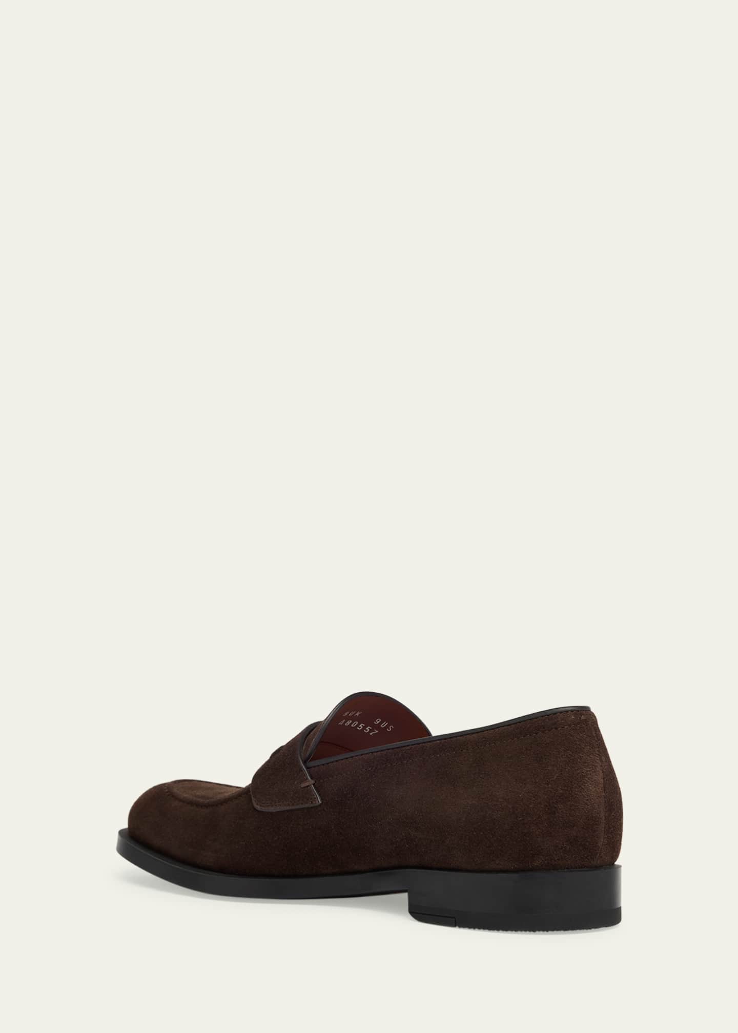 ZEGNA Men's Calfskin Penny Loafers Image 2 of 3