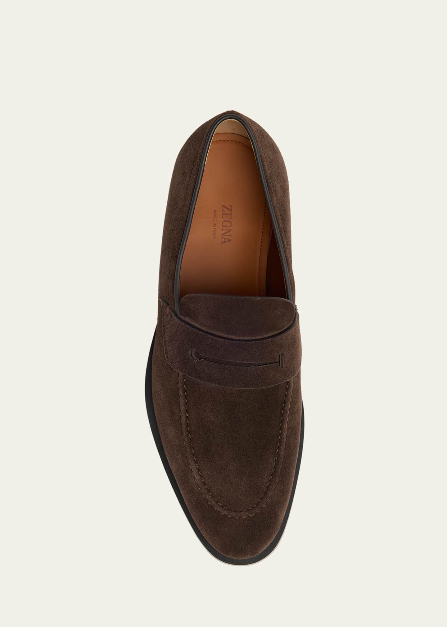 ZEGNA Men's Calfskin Penny Loafers Image 3 of 3
