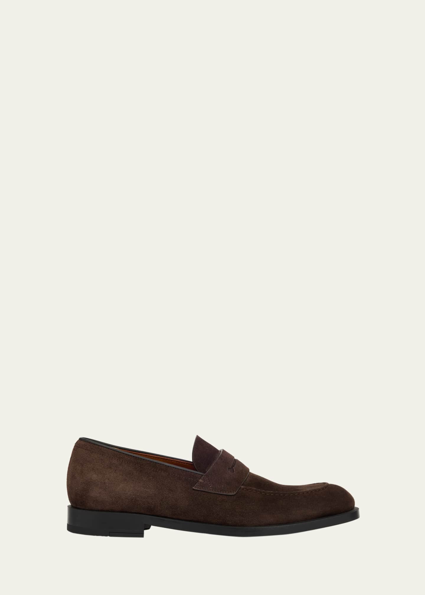 ZEGNA Men's Calfskin Penny Loafers Image 1 of 3
