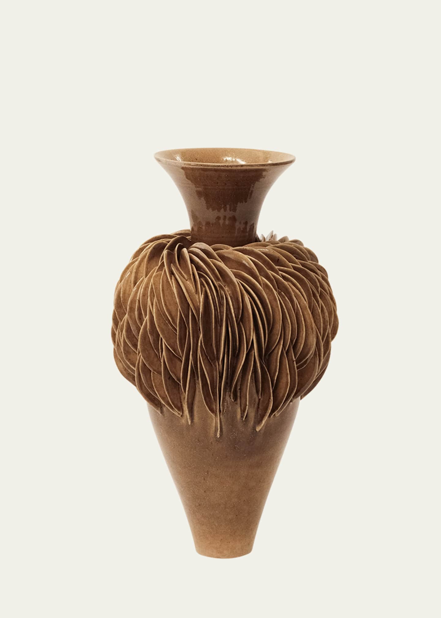 LORENE CAVAGNA CERAMIQUE Fractal Stoneware Vase, 14" Image 1 of 3