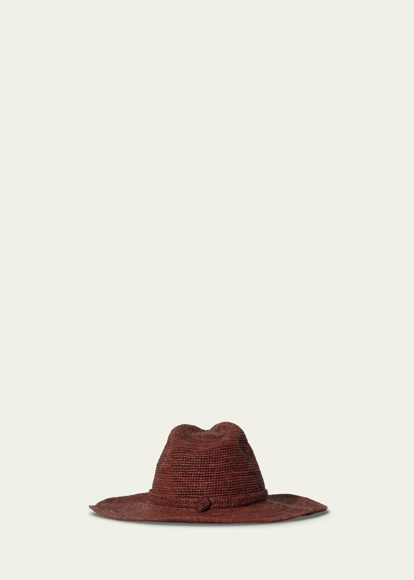 Janessa Leone Sacha Raffia Fedora Image 2 of 2