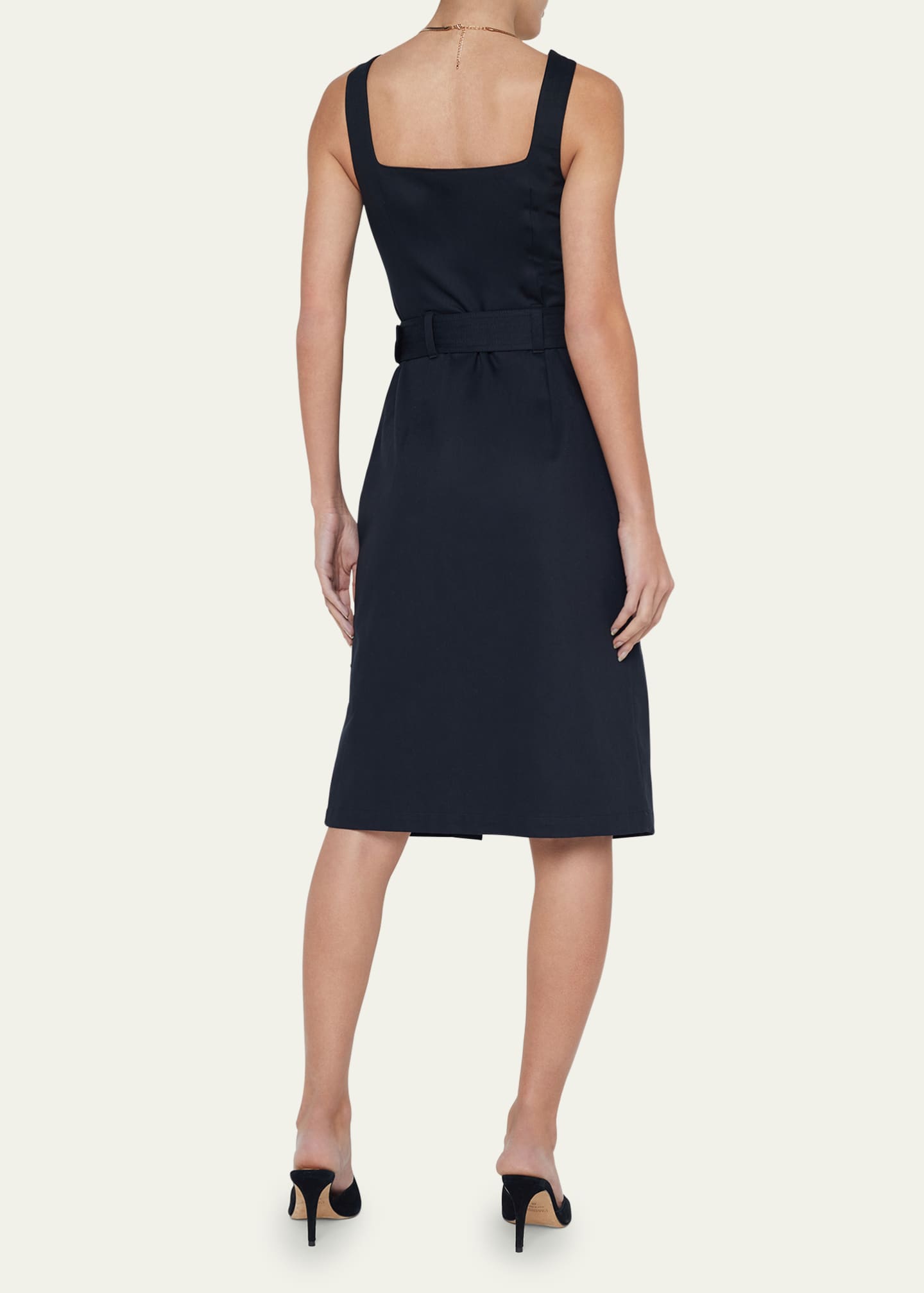 L'Agence Idy Button-Front Tank Dress Image 3 of 5