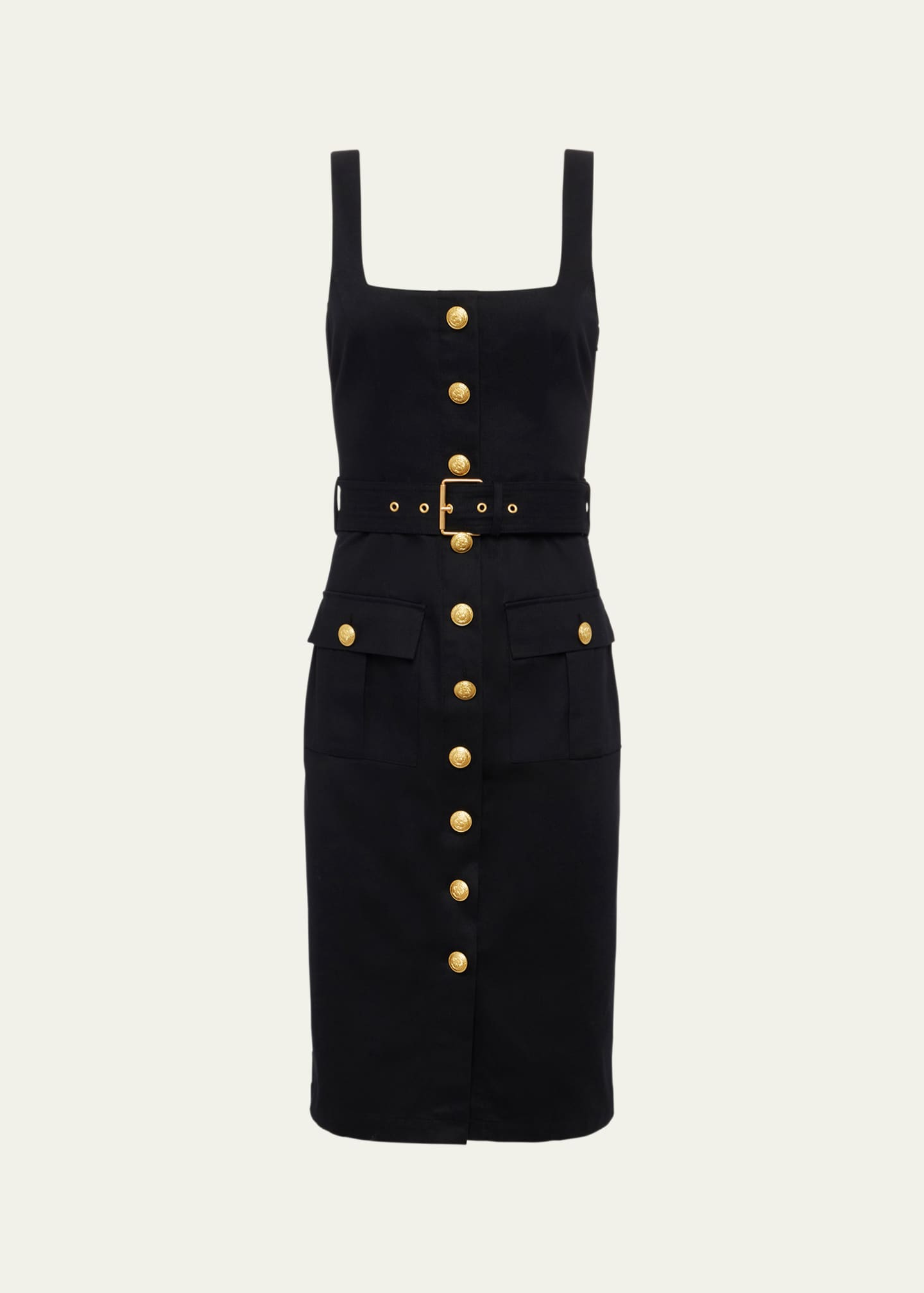 L'Agence Idy Button-Front Tank Dress Image 1 of 5