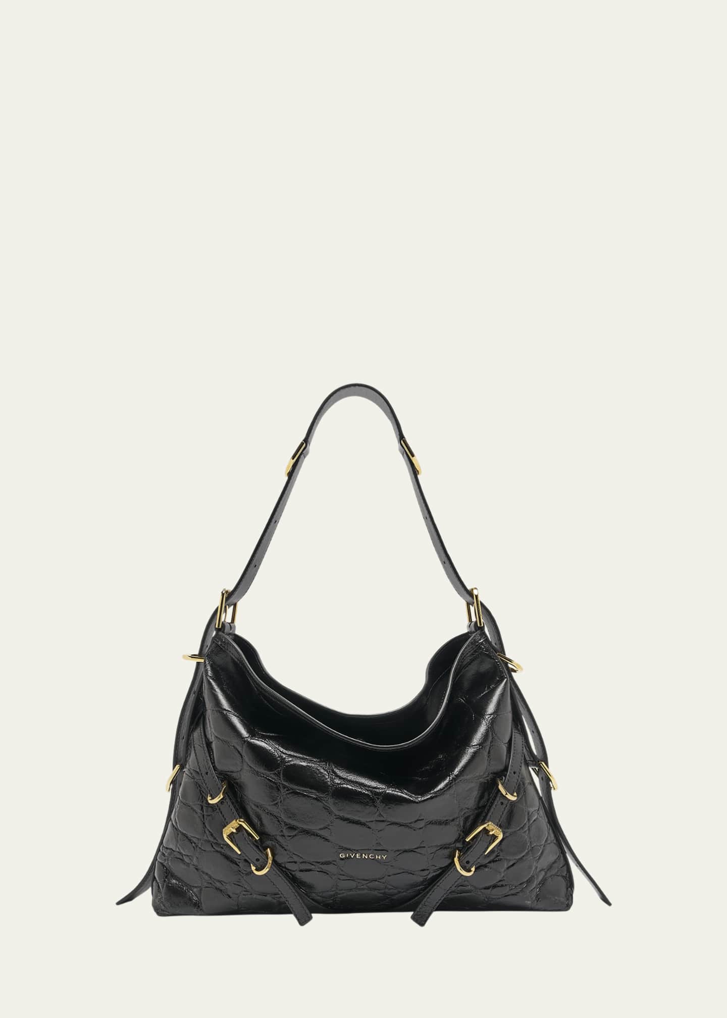 Givenchy Voyou Medium Bag in Embossed Leather - Bergdorf Goodman