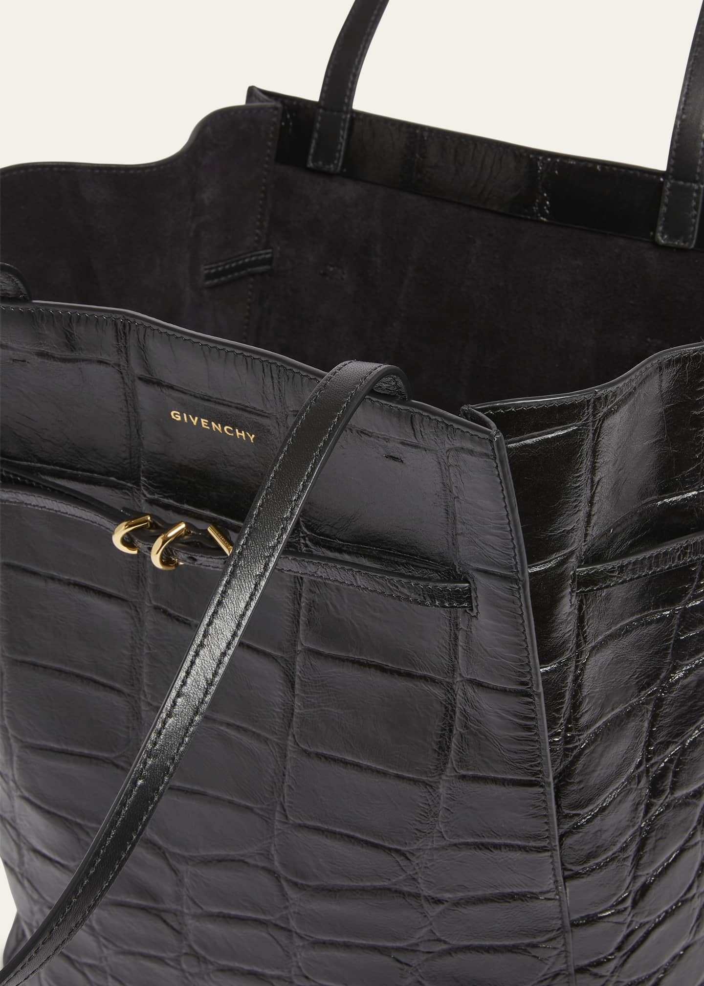 Givenchy Voyou Medium Tote Bag in Embossed Leather