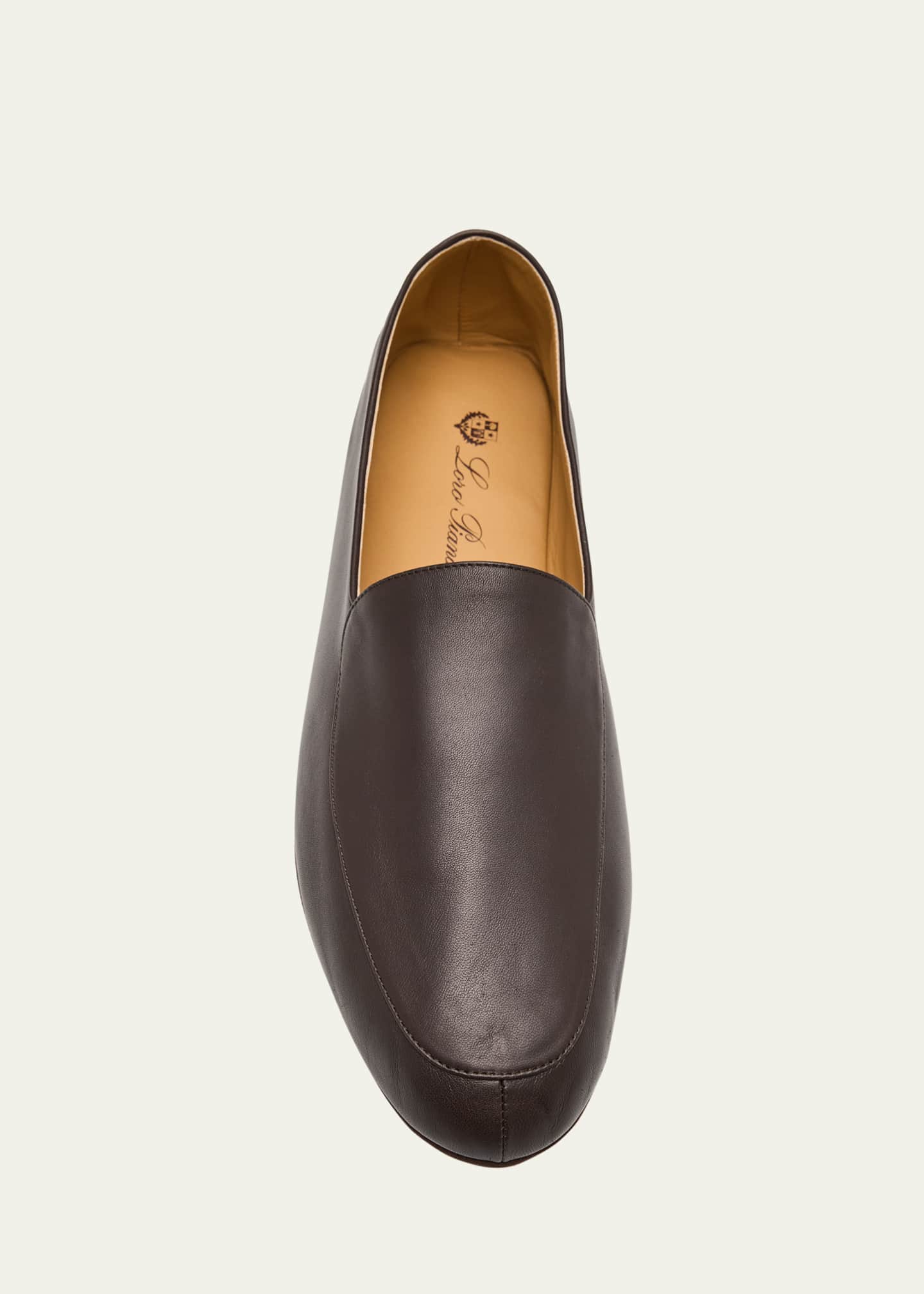 Loro Piana Men's Anton Walk Soft Lambskin Loafers Image 6 of 6