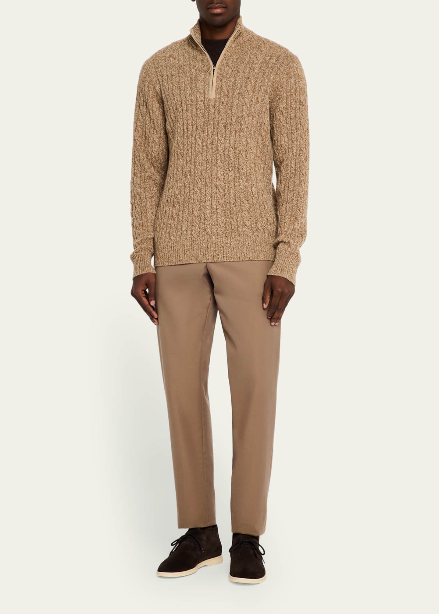 Loro Piana Men's Desert Walk Suede Derby Shoes Image 3 of 5