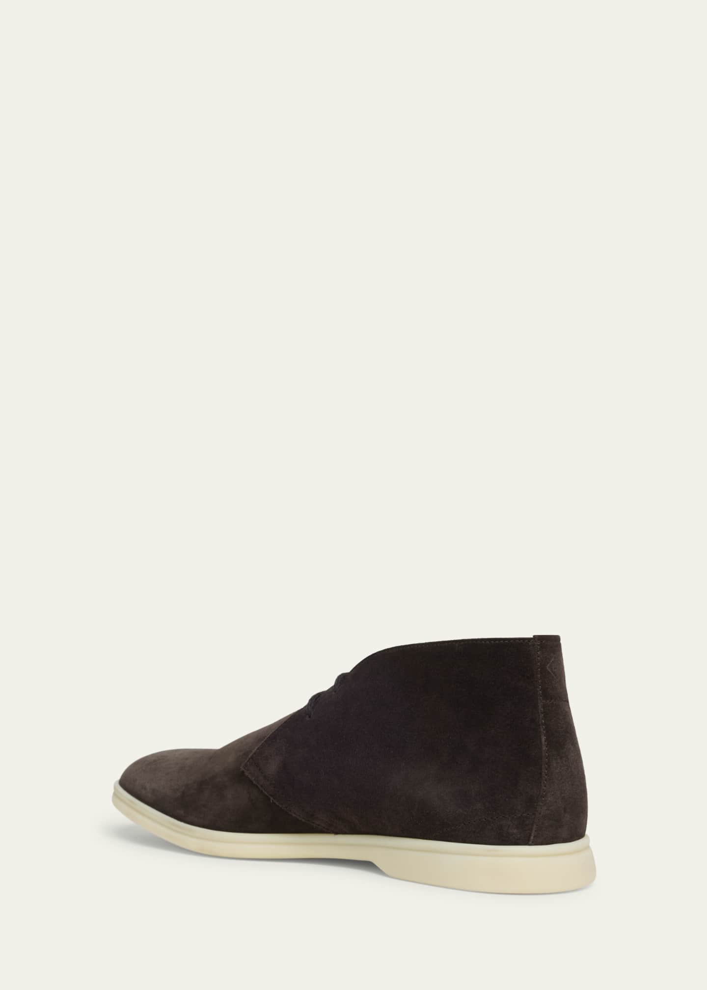 Loro Piana Men's Desert Walk Suede Derby Shoes Image 4 of 5