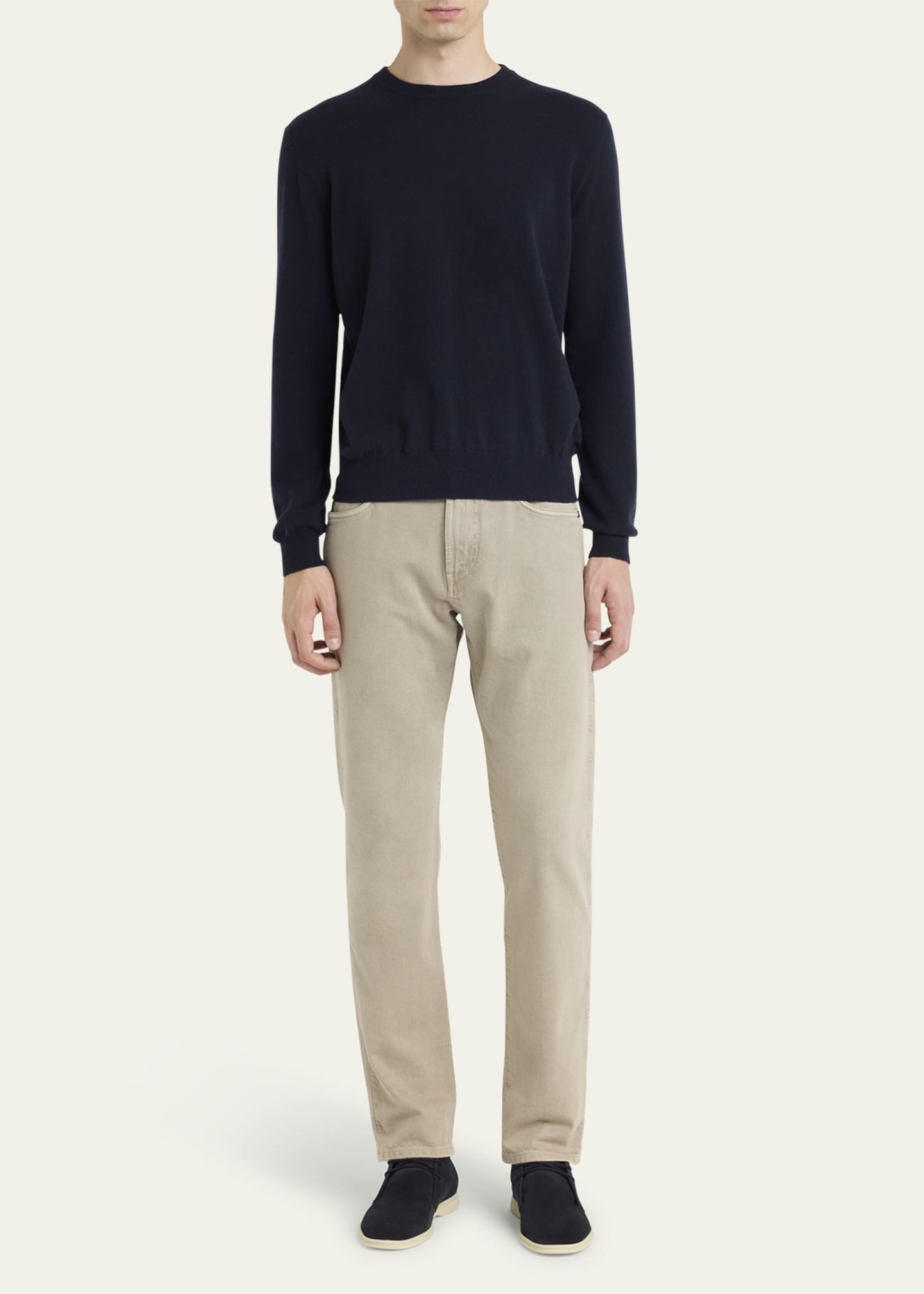 Loro Piana Men's Desert Walk Suede Derby Shoes Image 3 of 5