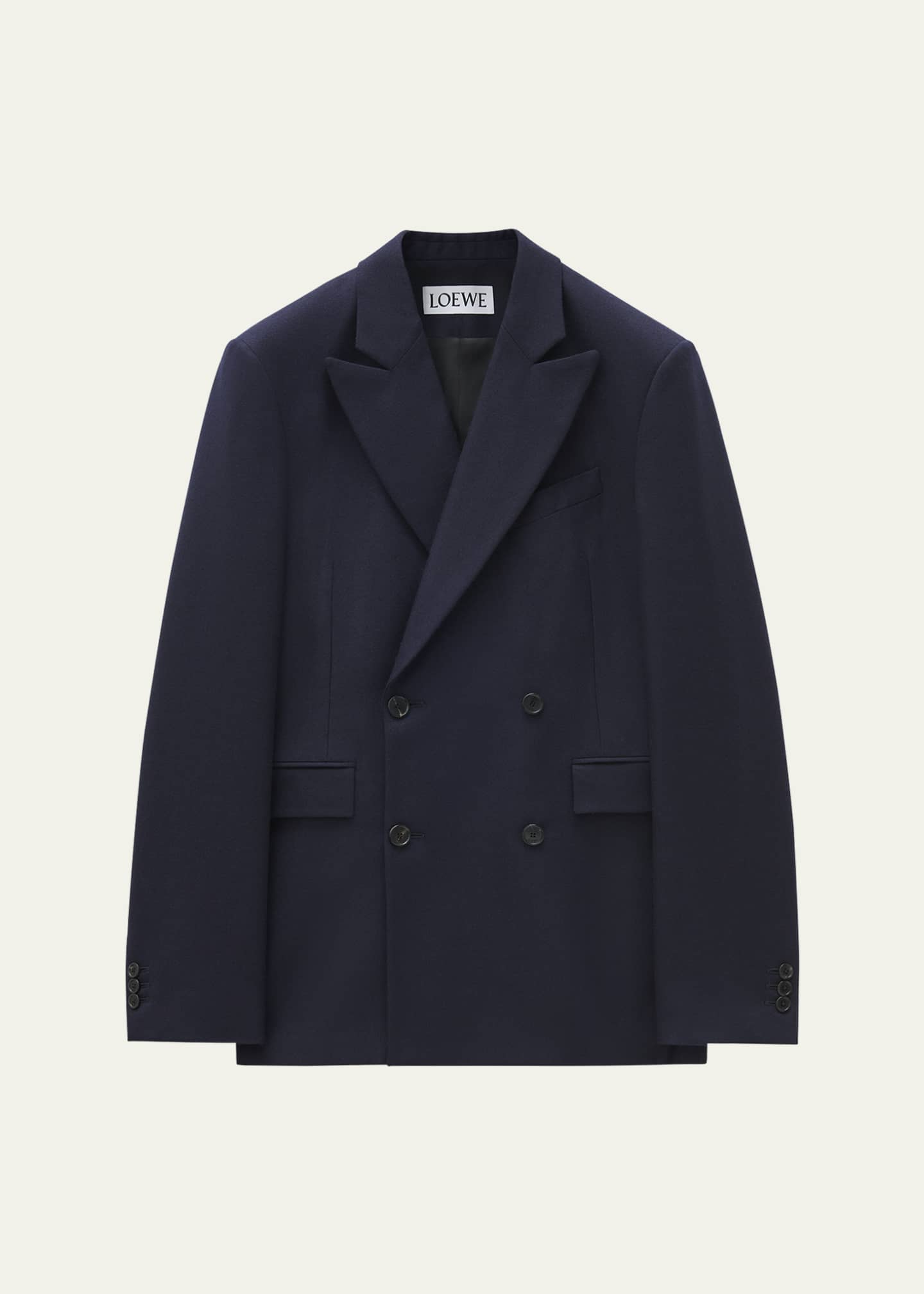 Loewe Men s Melange Double Breasted Jacket